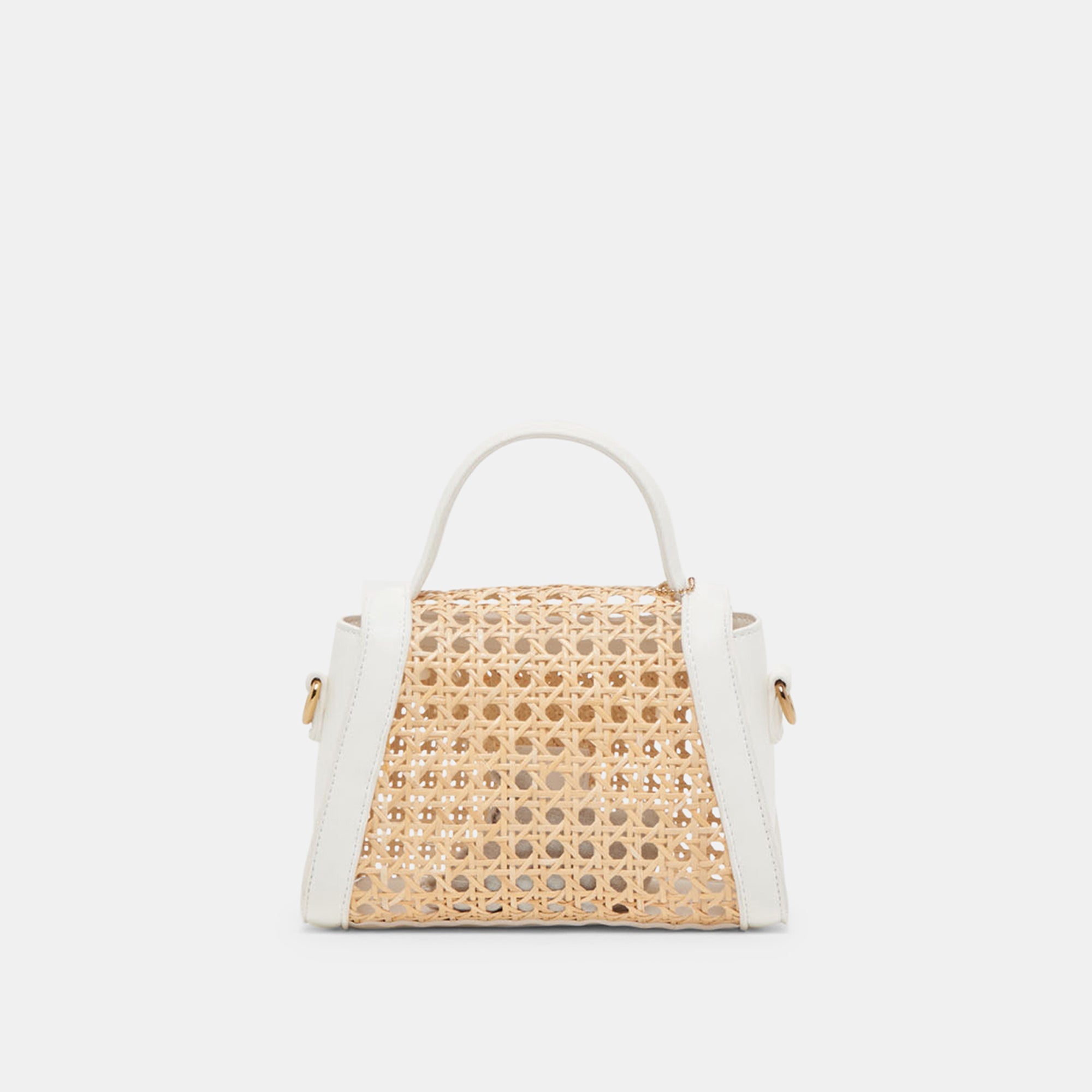 TROPEZ CROSSBODY WHITE NATURAL CANE