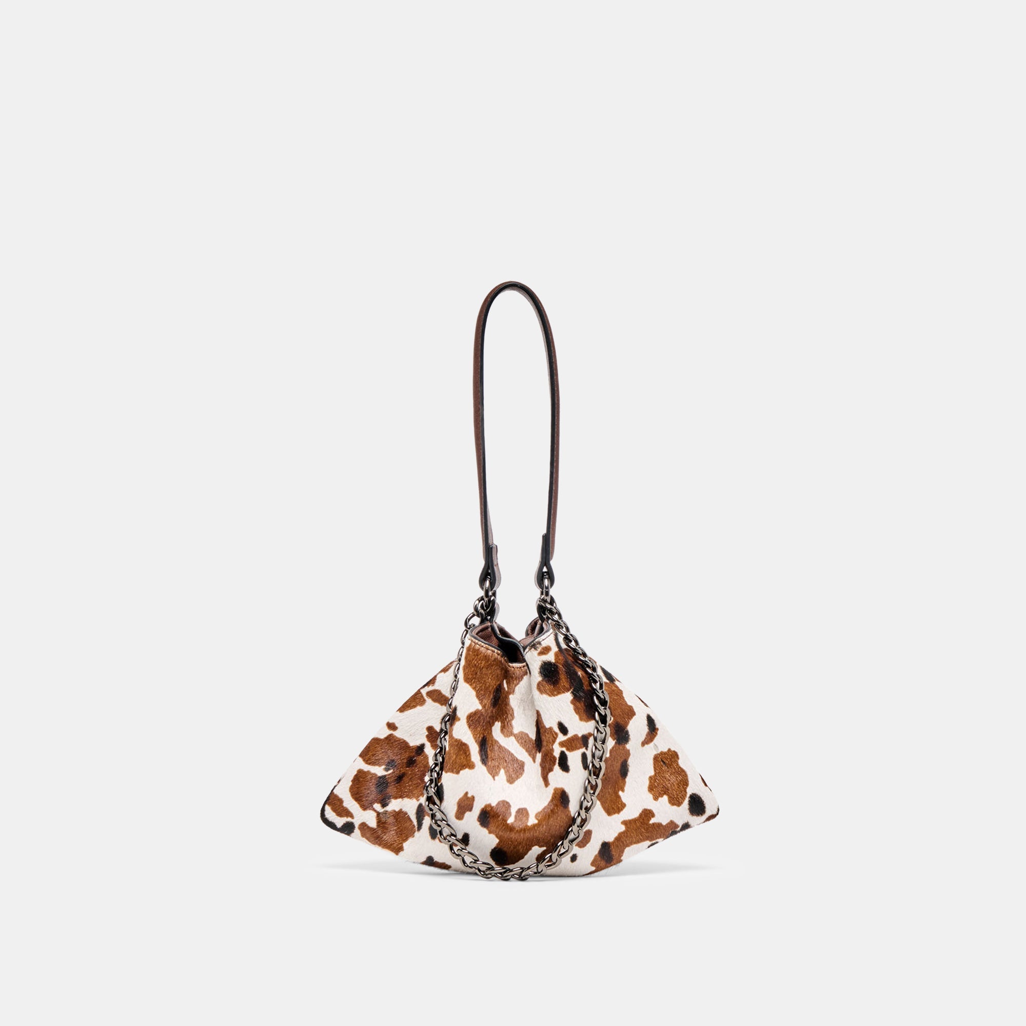 JAGGER SHOULDER BAG COCOA CALF HAIR