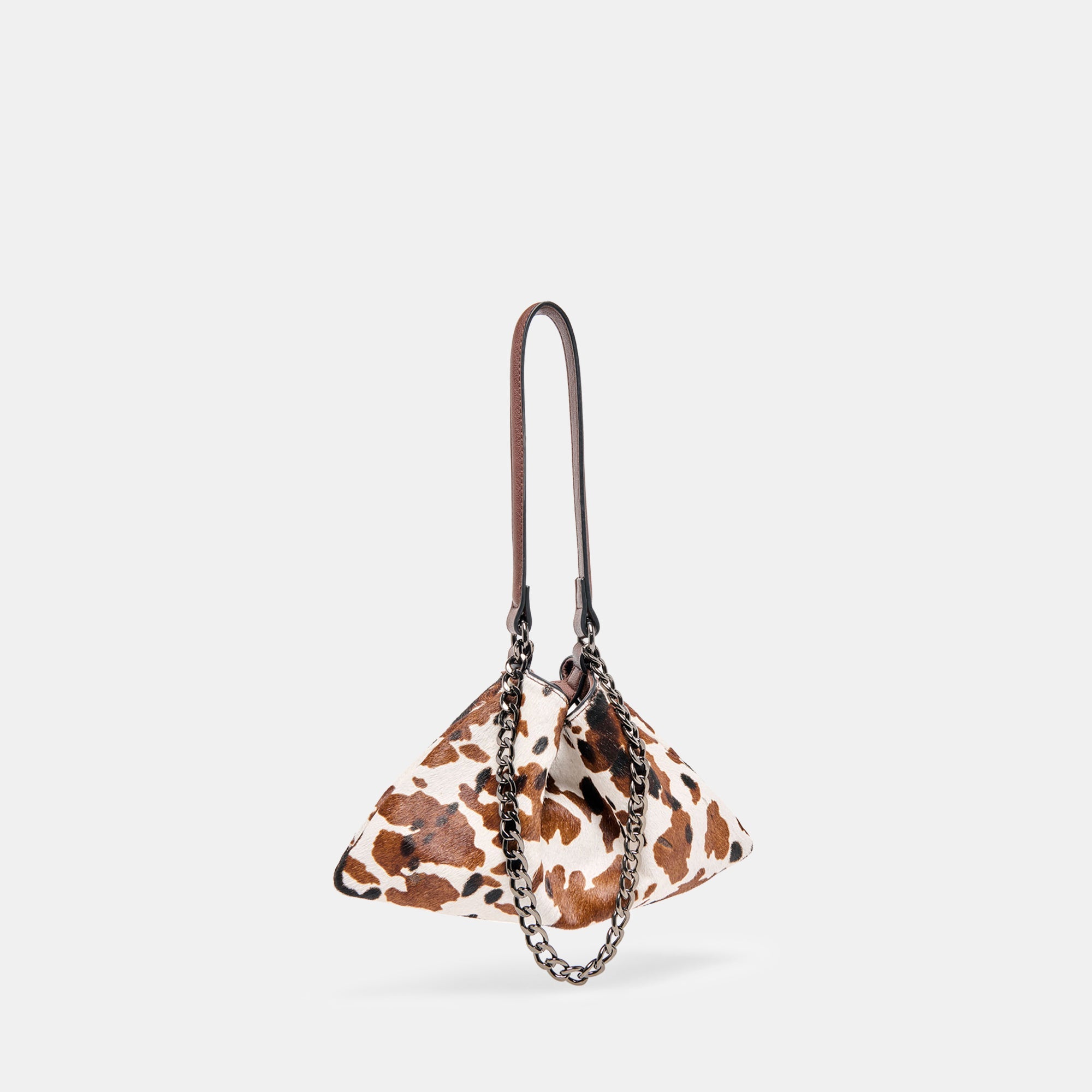 JAGGER SHOULDER BAG COCOA CALF HAIR