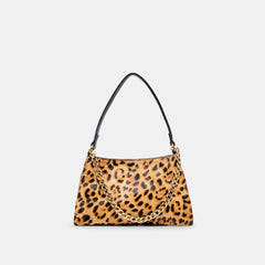 JAGGER SHOULDER BAG LEOPARD CALF HAIR