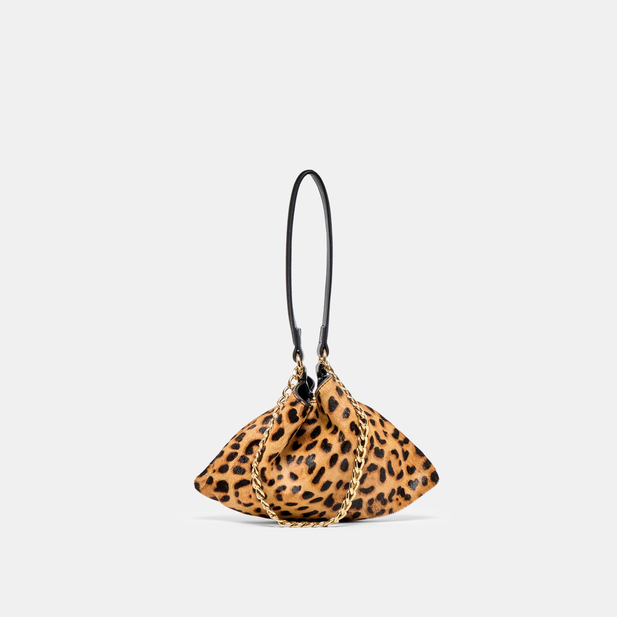 JAGGER SHOULDER BAG LEOPARD CALF HAIR