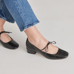 ARDIEN HEELS MIDNIGHT CRINKLE PATENT - re:vita