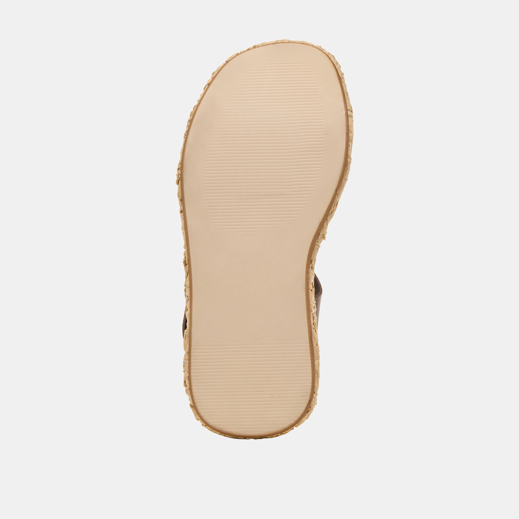 AURI WEDGES DK BROWN LEATHER