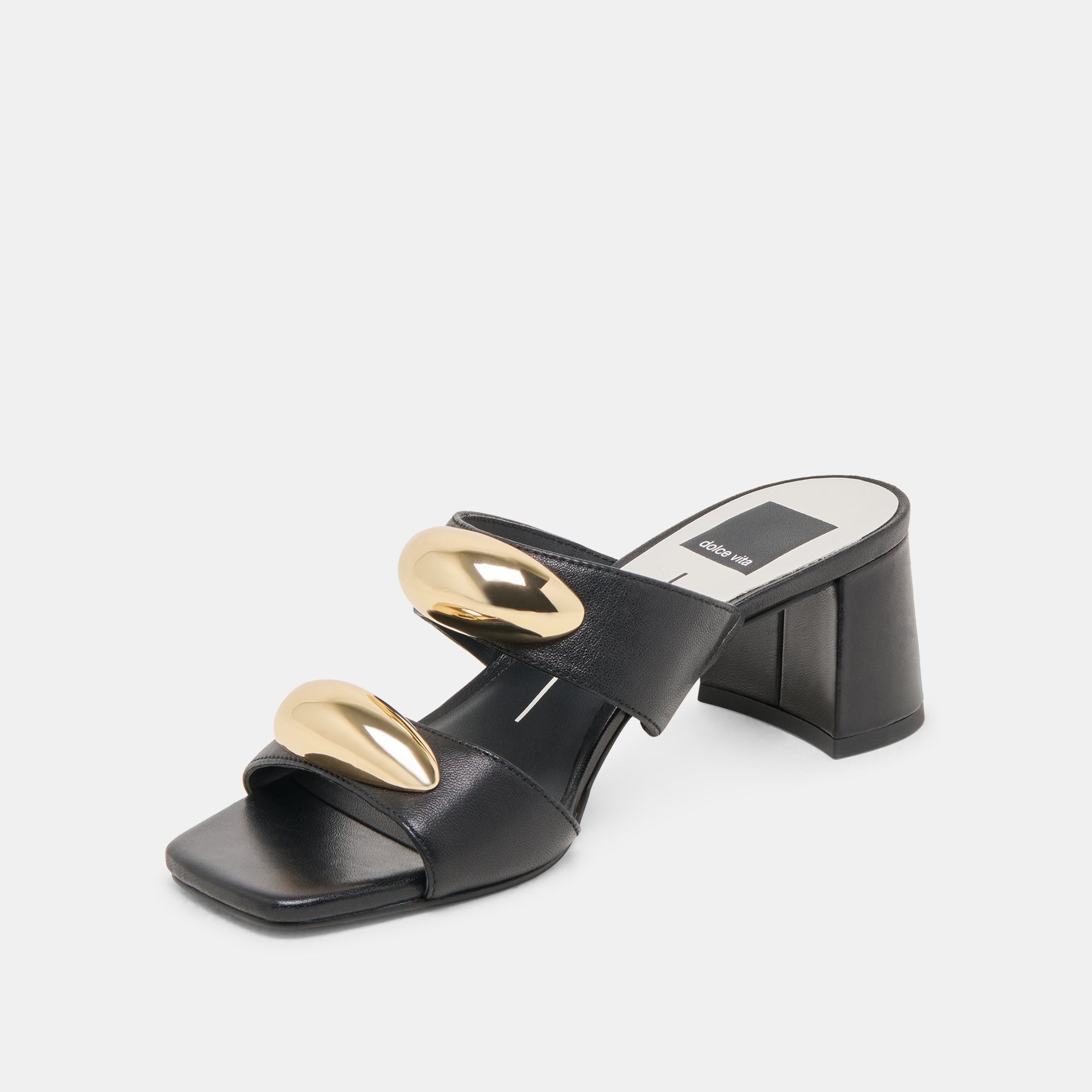 BARNET HEELS BLACK LEATHER