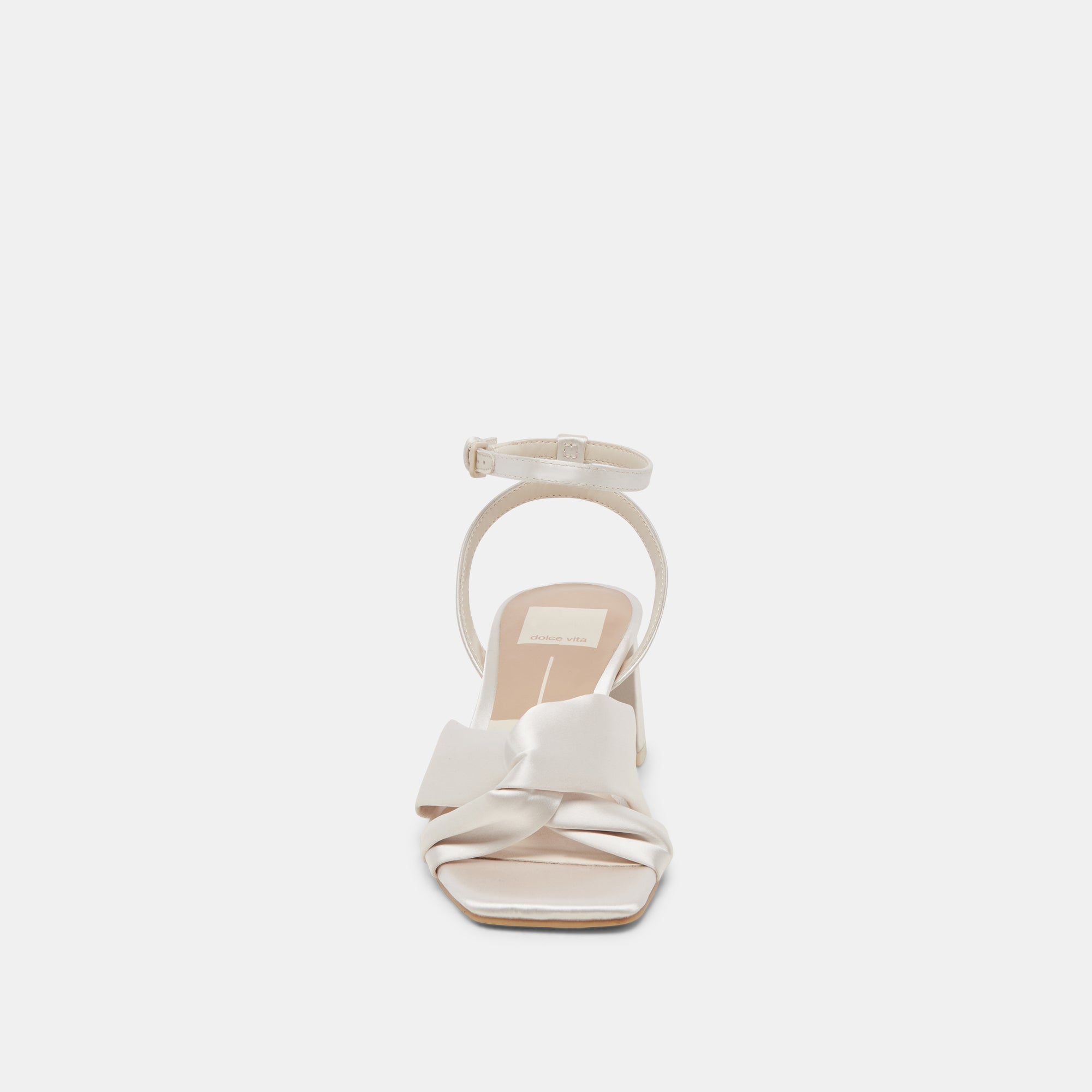 BRENNA WIDE HEELS IVORY SATIN