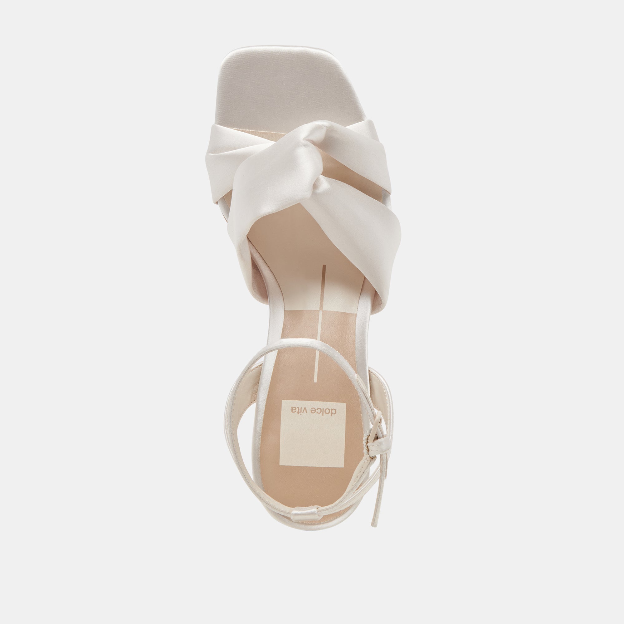 BRENNA WIDE HEELS IVORY SATIN