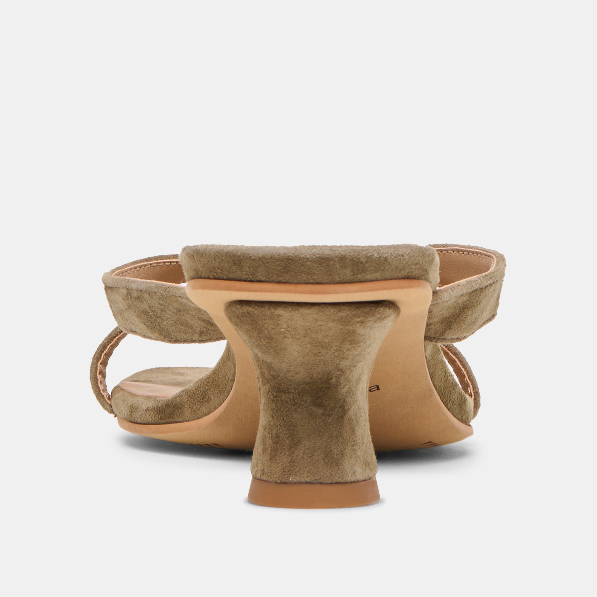 BREVEL HEELS OLIVE SUEDE