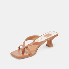 BREVEL WIDE HEELS SADDLE LEATHER