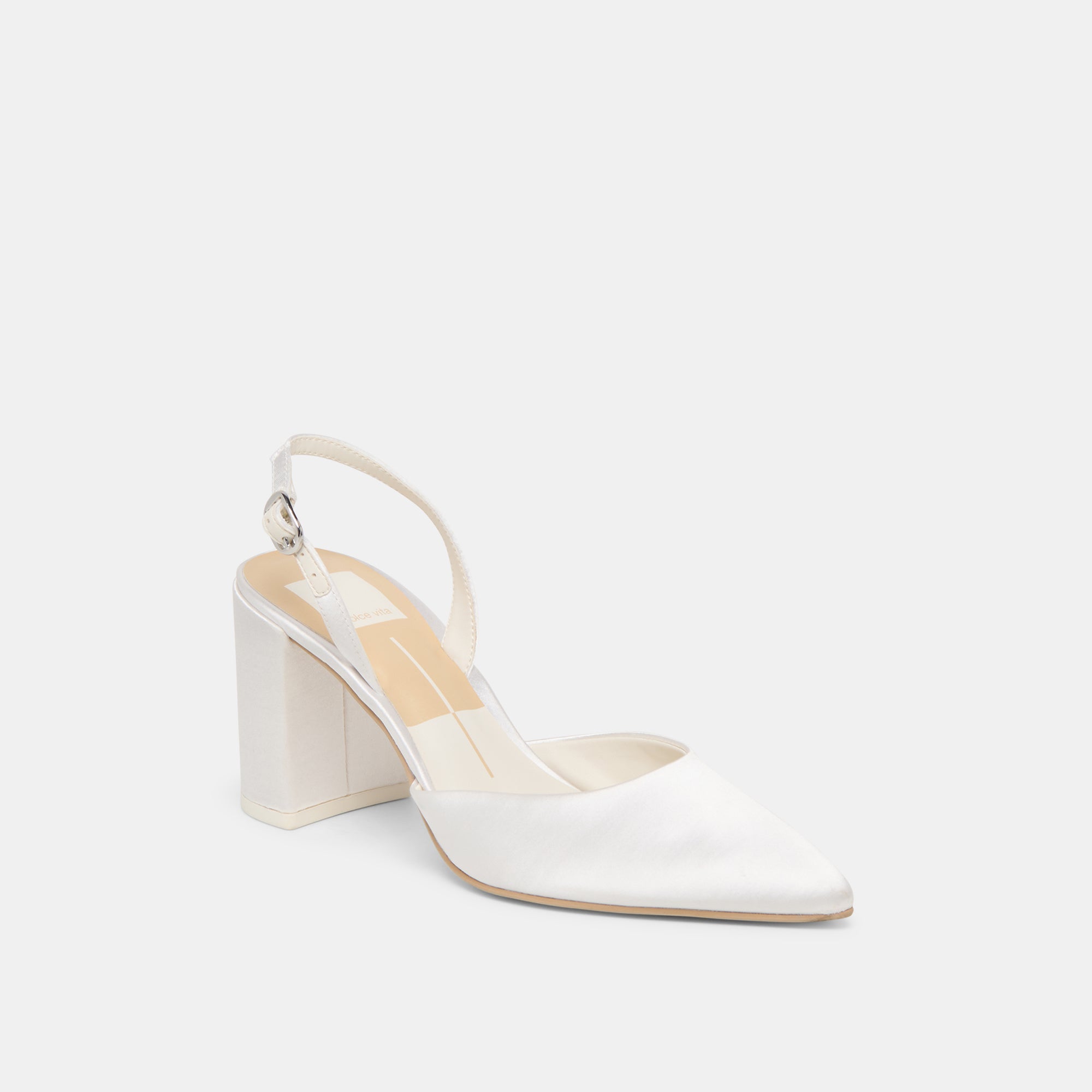 CAREL HIGH HEELS TRUE WHITE SATIN