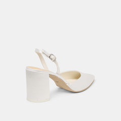 CAREL HIGH HEELS TRUE WHITE SATIN