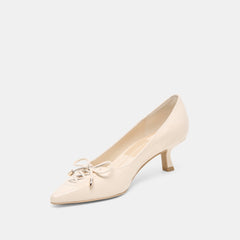 CLARIE HEELS BONE CRINKLE PATENT LEATHER