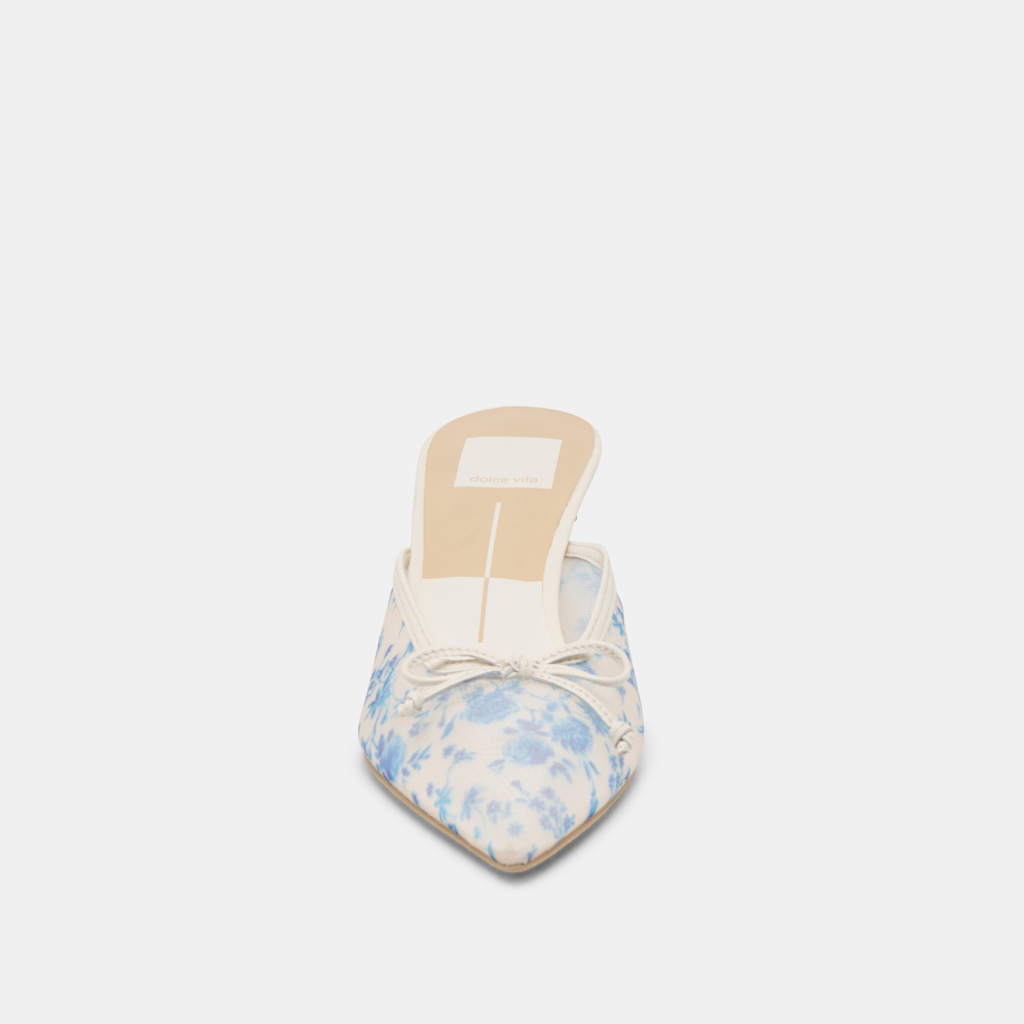 CLEO HEELS BLUE FLORAL MESH