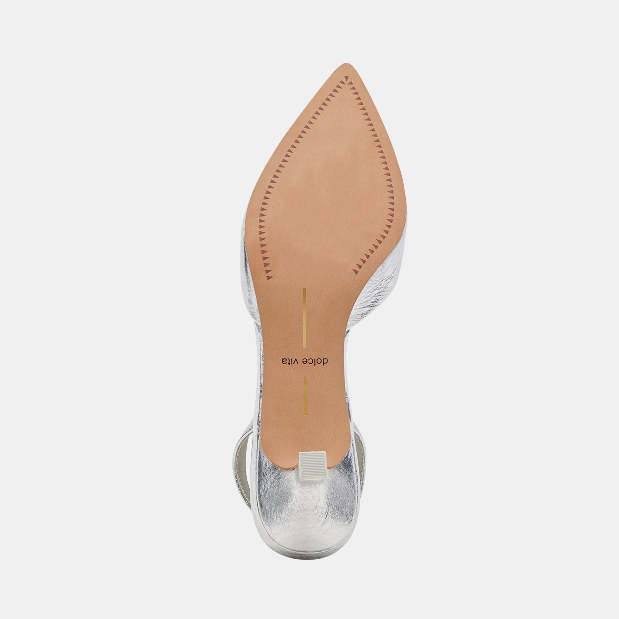 CORSA HEELS SILVER CRACKLED LEATHER - re:vita