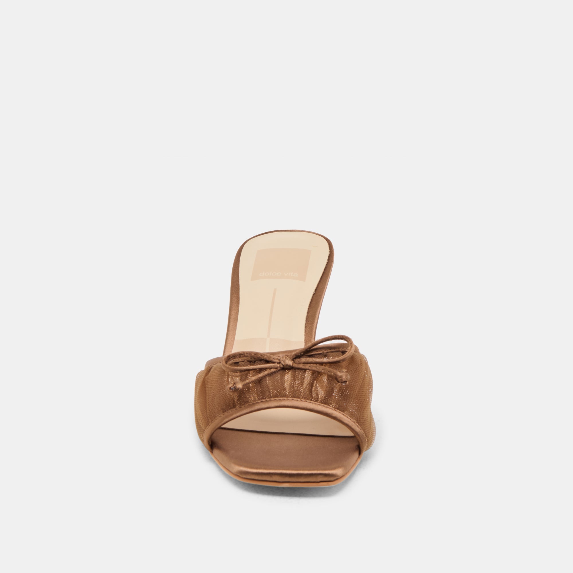 GALEN HEELS MID BROWN TULLE