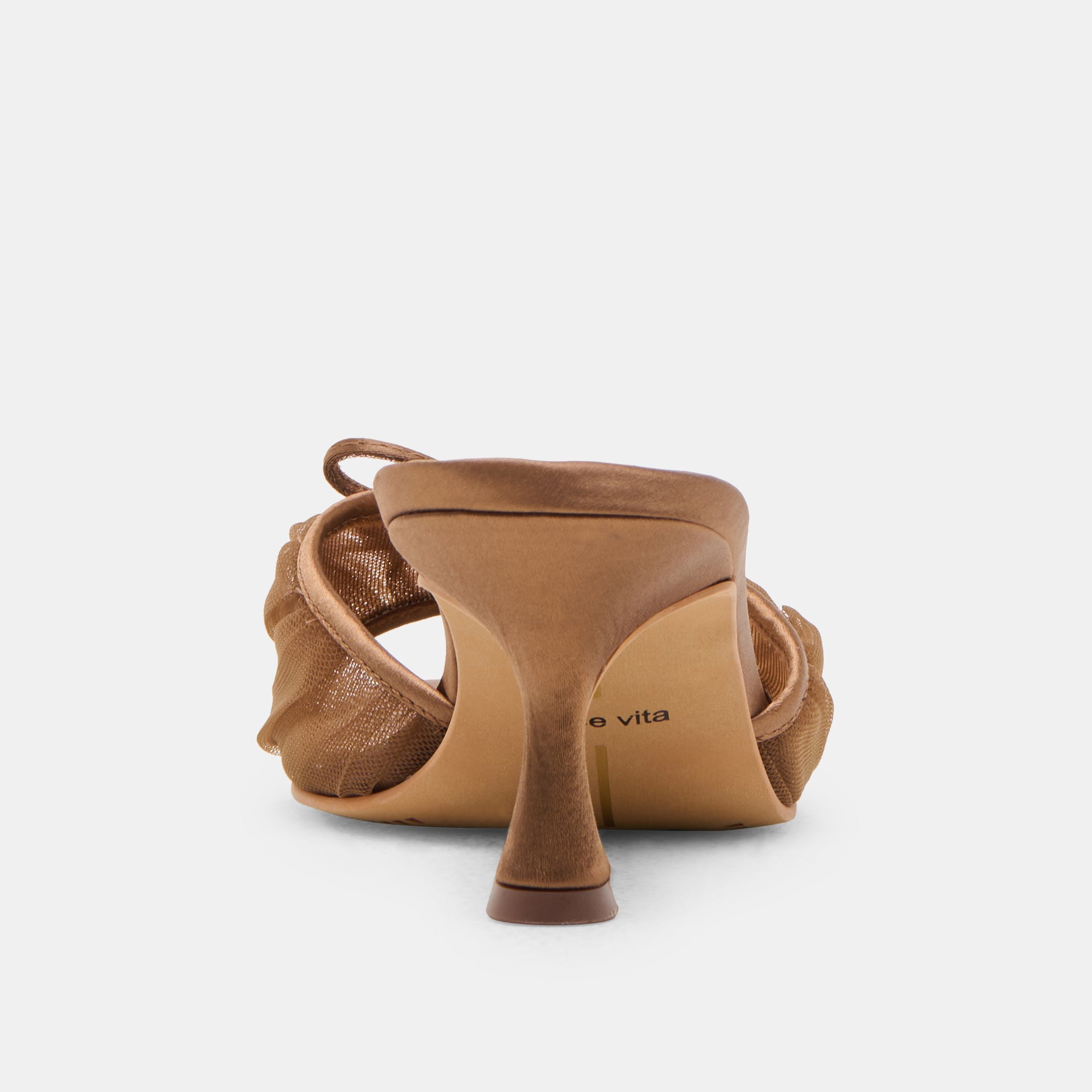 GALEN HEELS MID BROWN TULLE