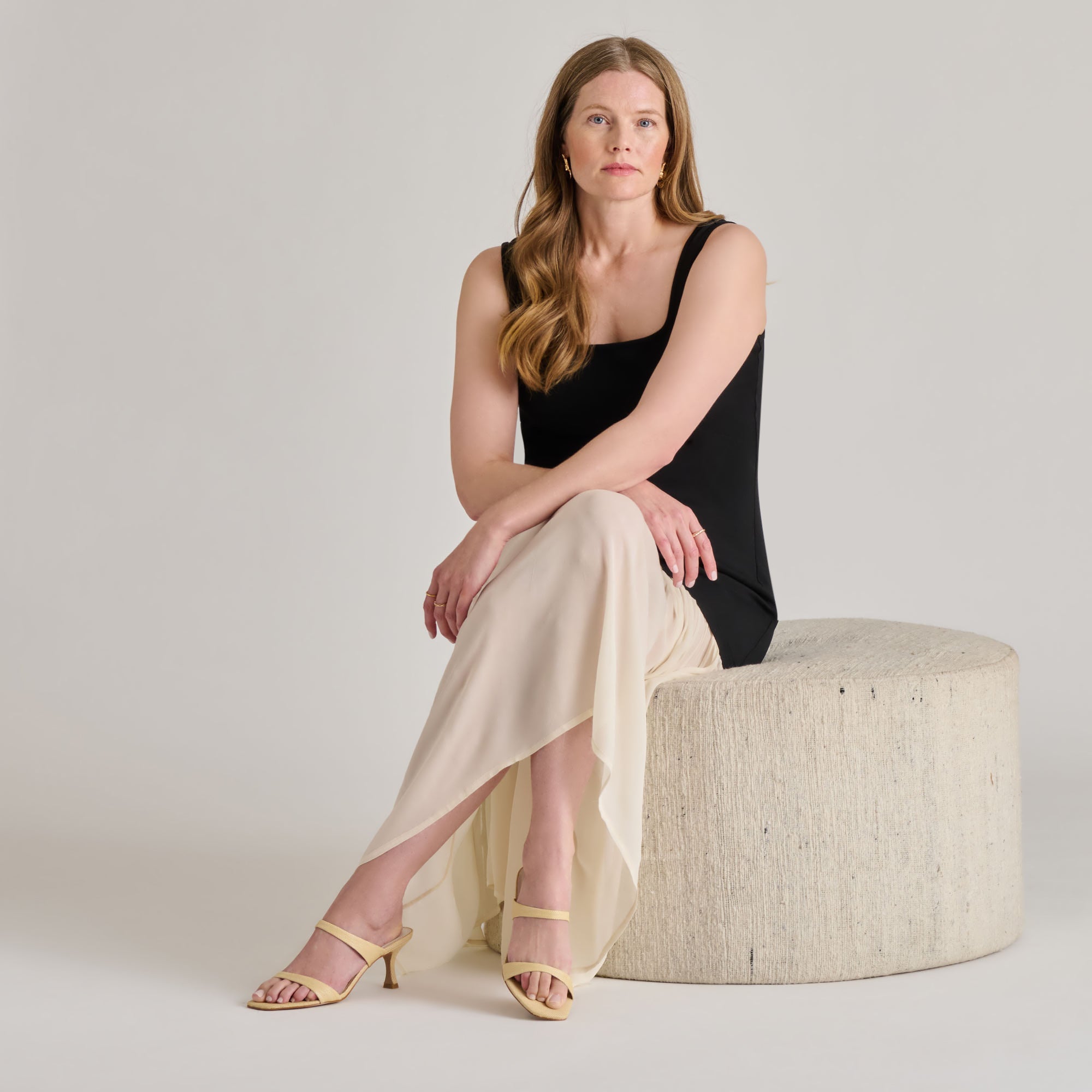 GENORA HEELS LT NATURAL WOVEN RAFFIA