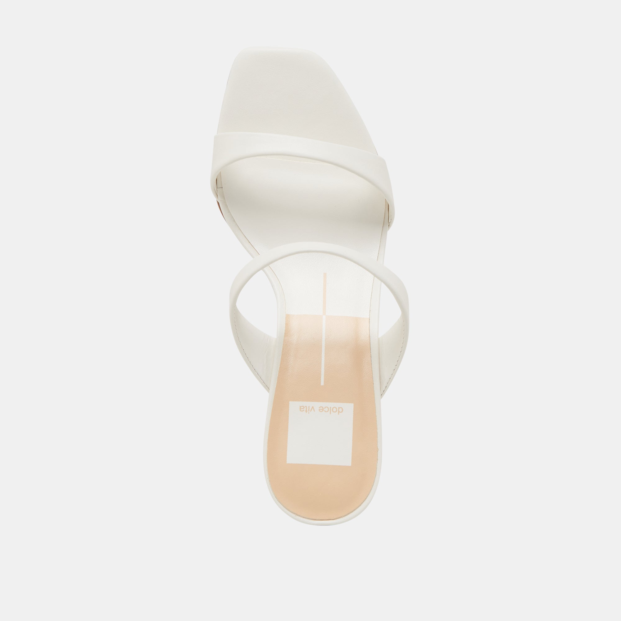 GENORA WIDE HEELS WHITE LEATHER