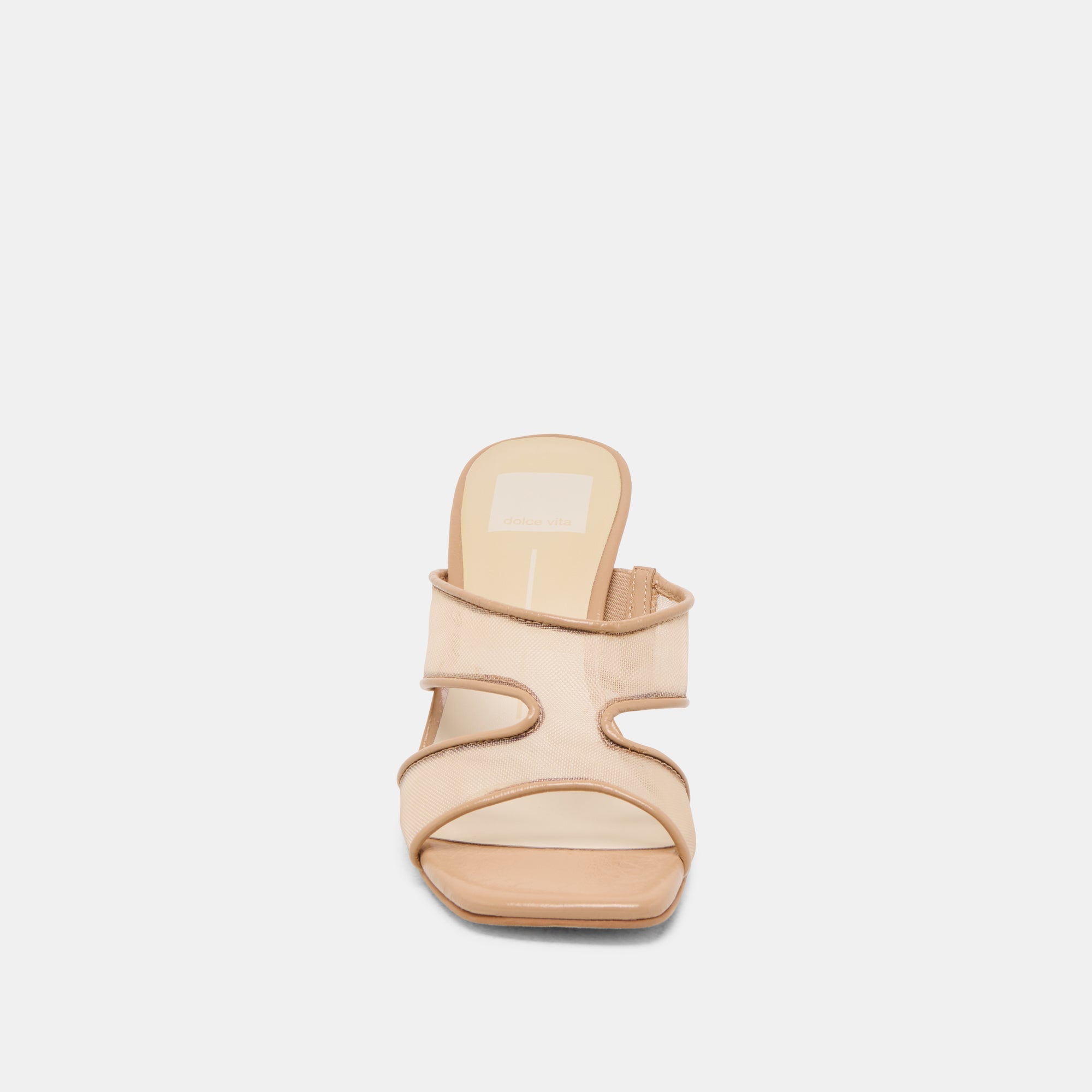 GITEL WIDE HEELS LIGHT TAN MESH