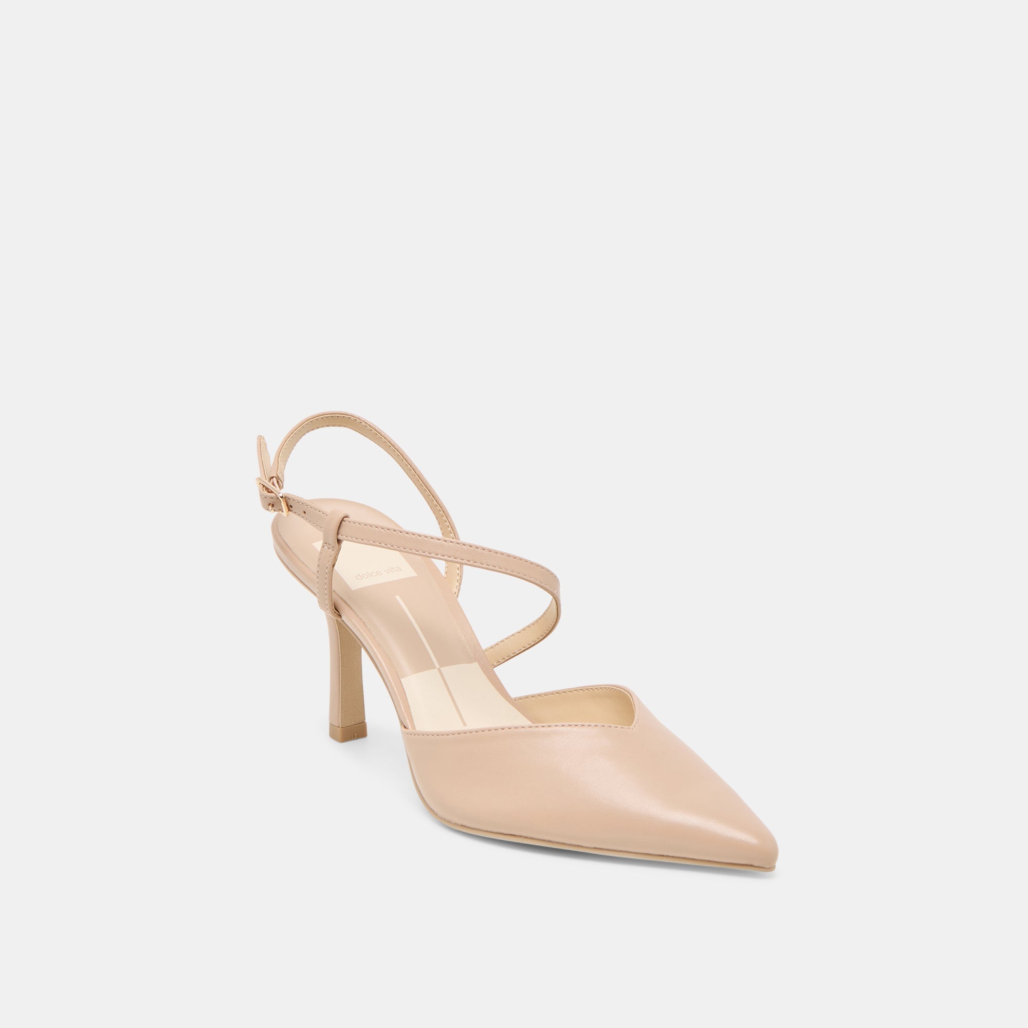 KAMRA HEELS BEIGE LEATHER