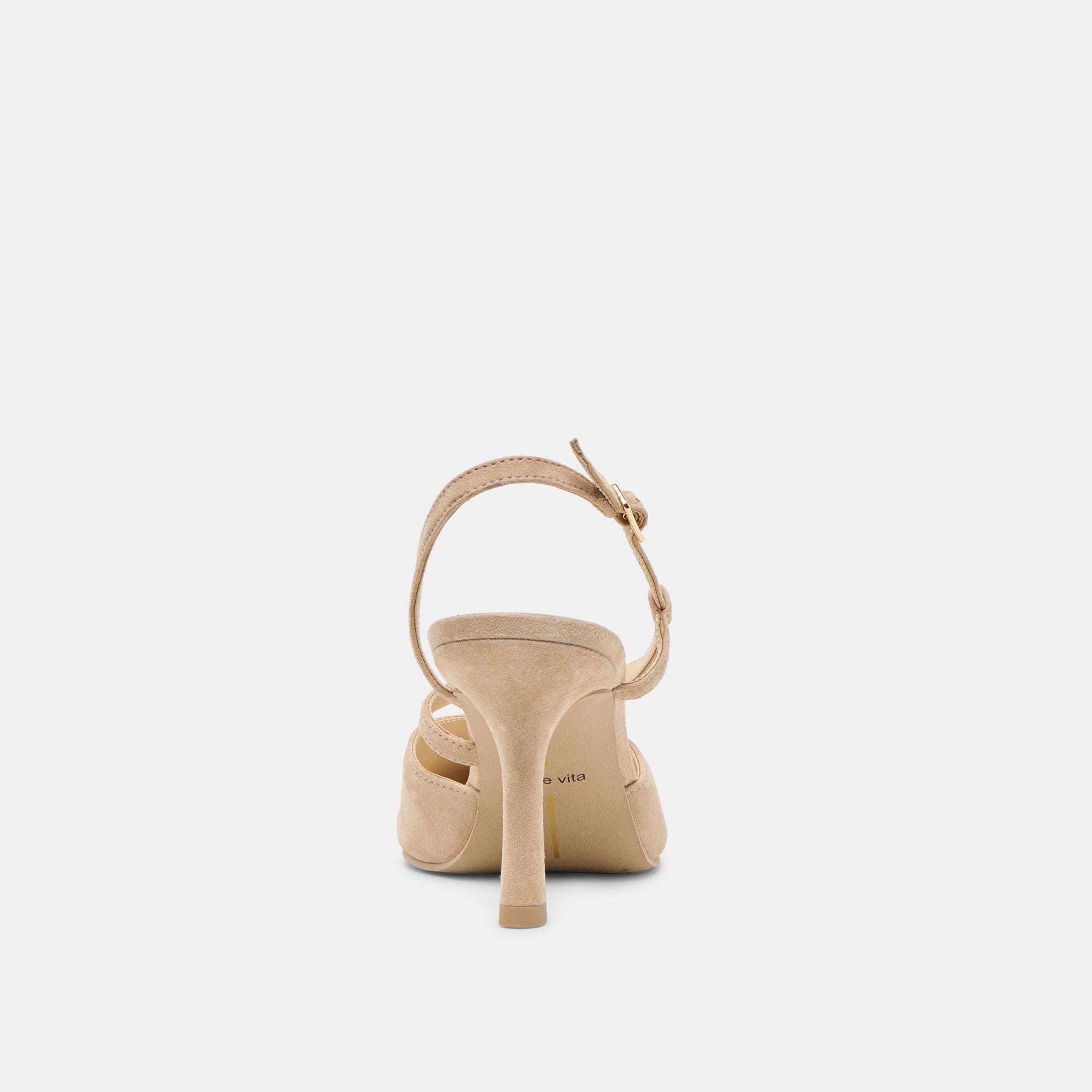 KAMRA HEELS CAMEL SUEDE