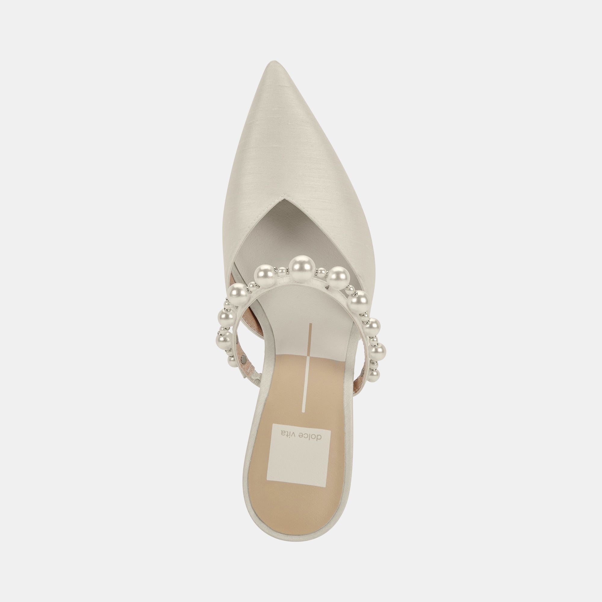 KANIKA PEARL WIDE HEELS VANILLA PEARLS