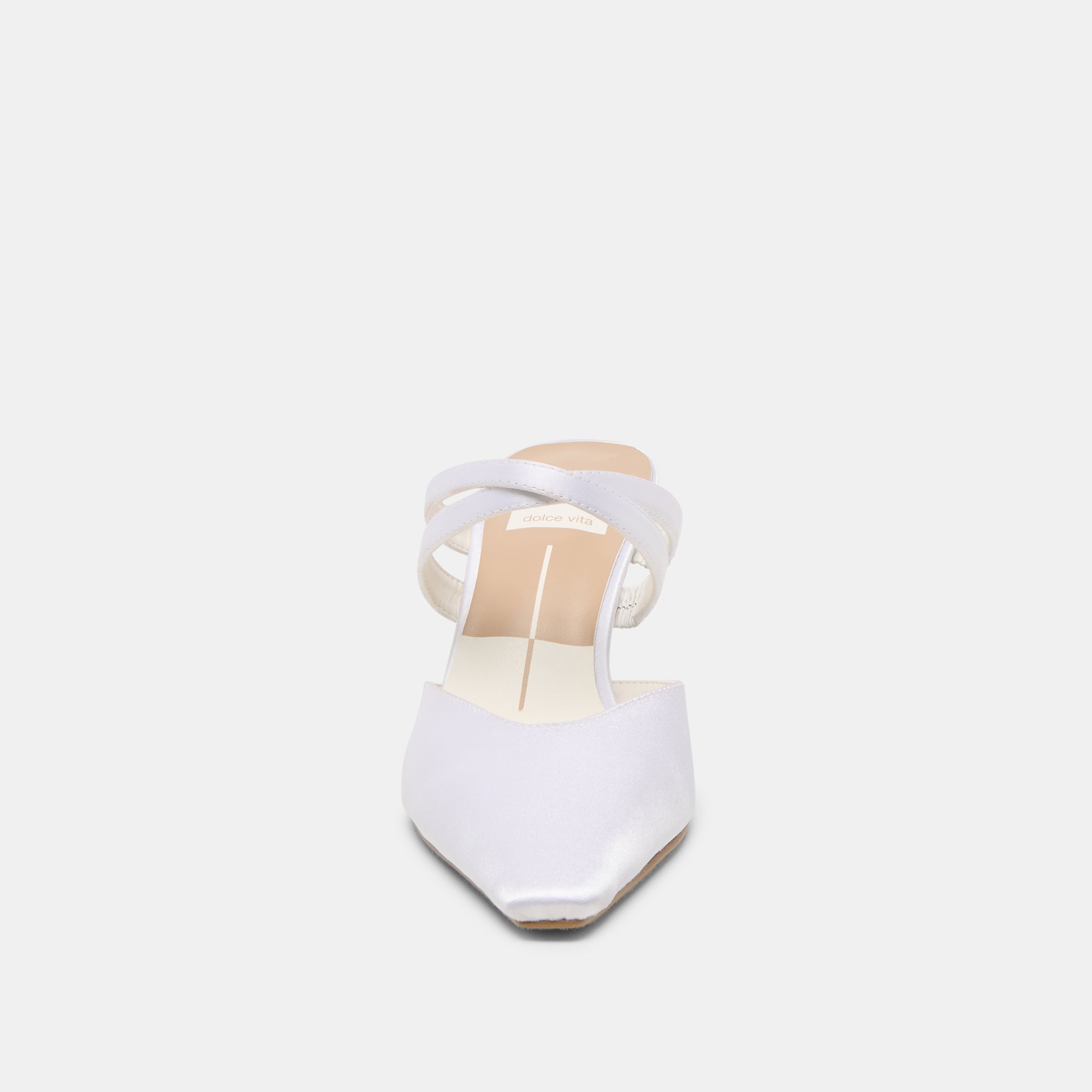 LINORE HEELS TRUE WHITE SATIN