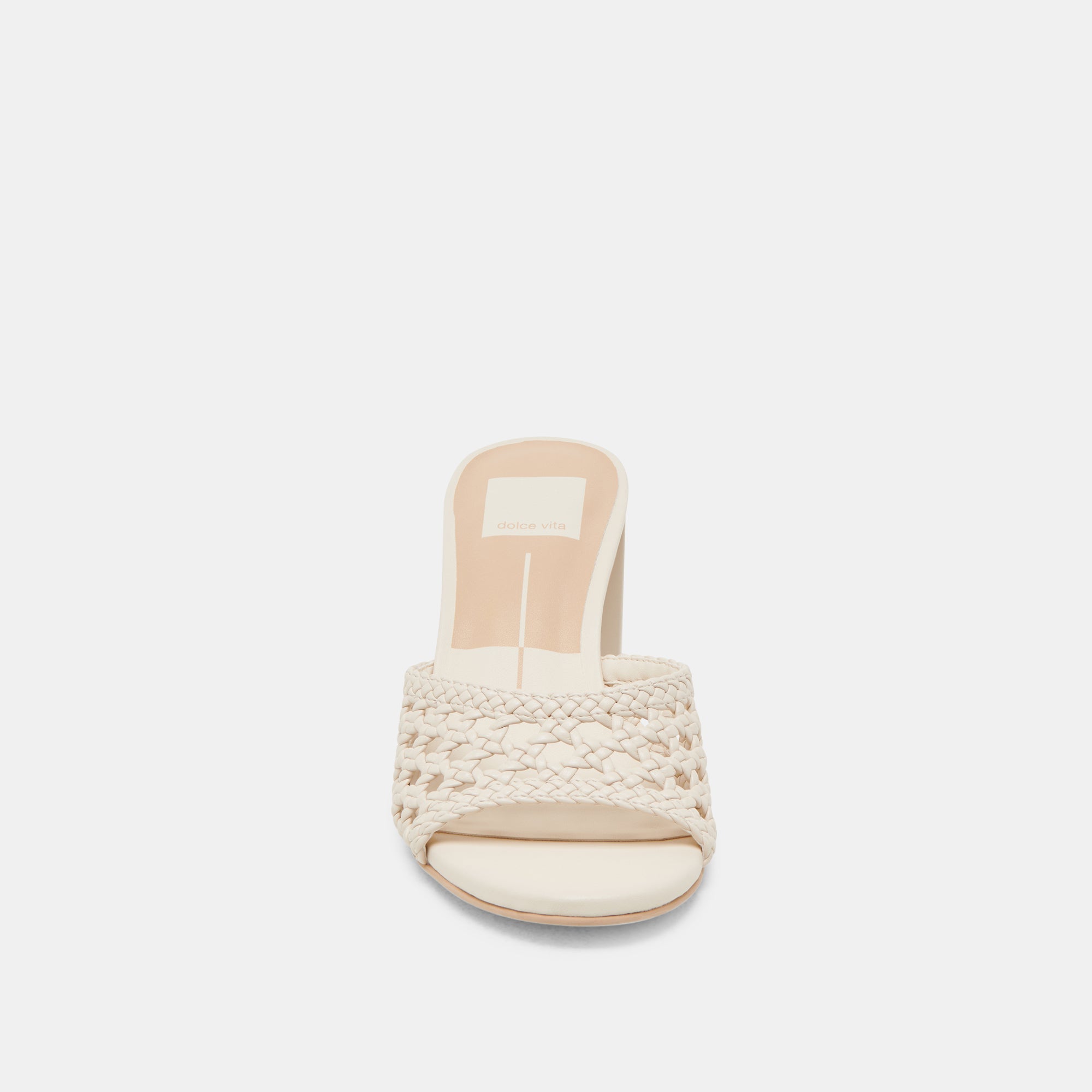 MARGOE HEELS CREME WOVEN STELLA