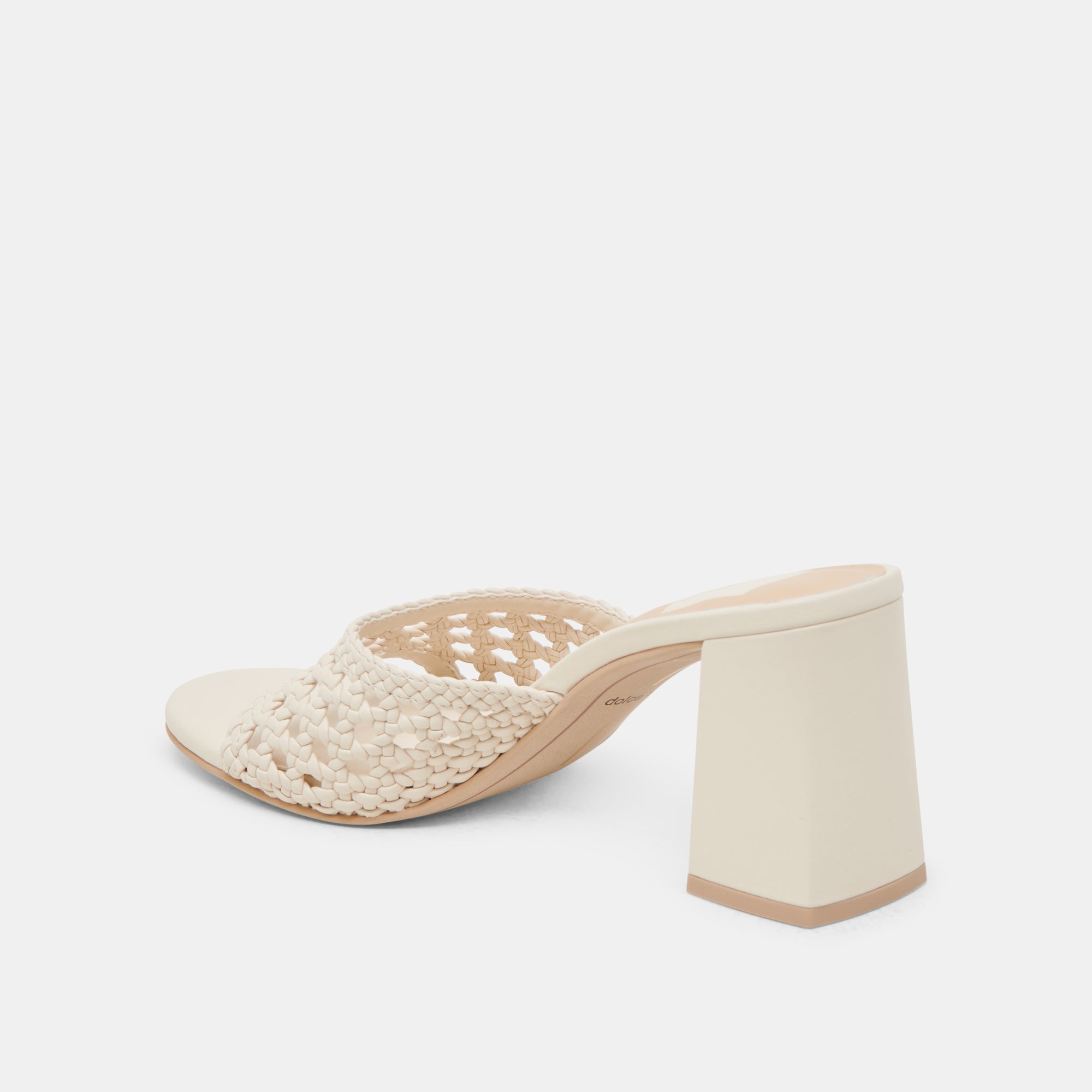 MARGOE HEELS CREME WOVEN STELLA