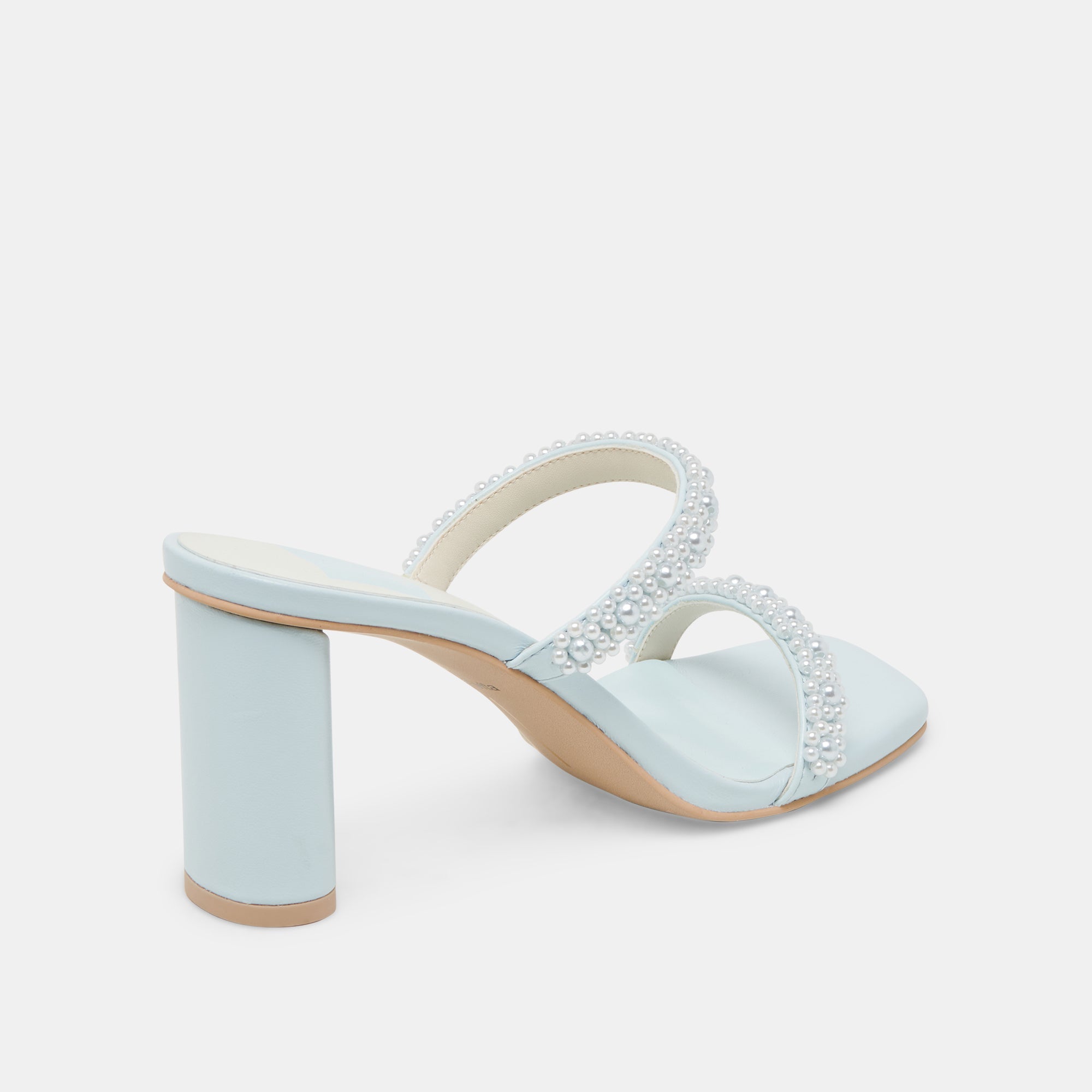 NOLAH PEARL HEELS ICE BLUE STELLA