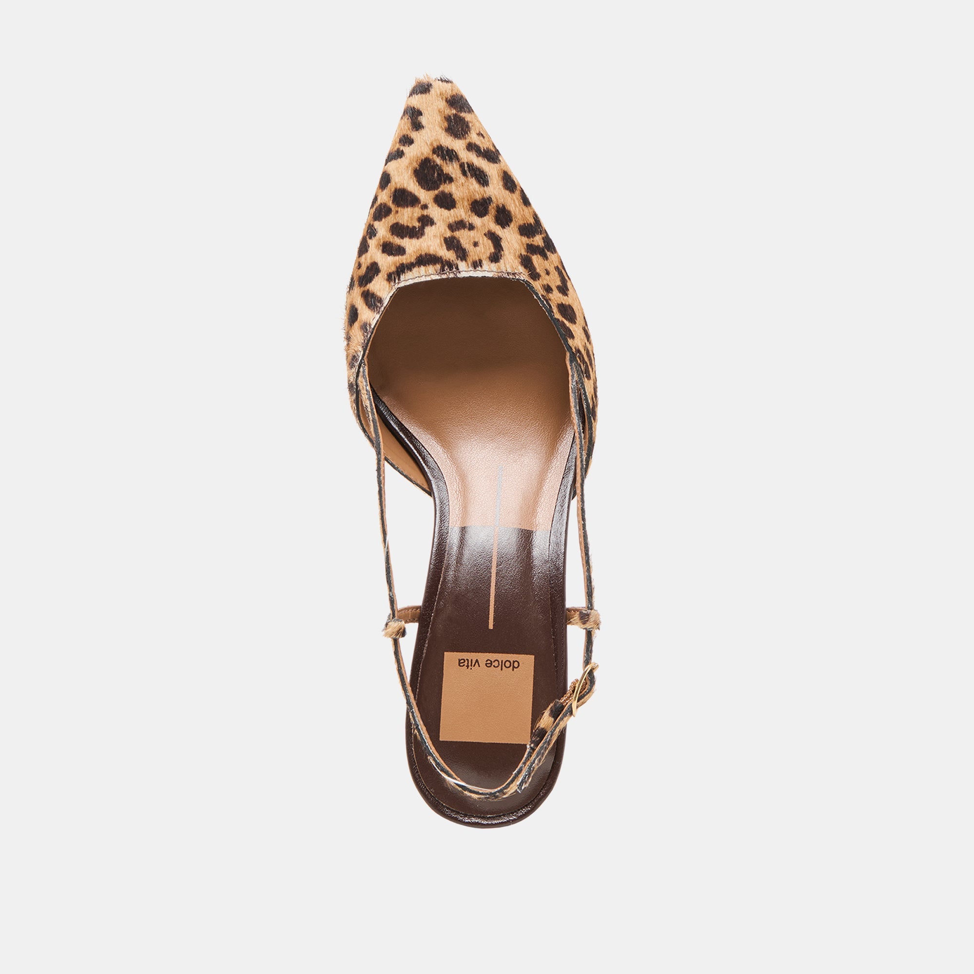 ODELA HEELS DK LEOPARD CALF HAIR