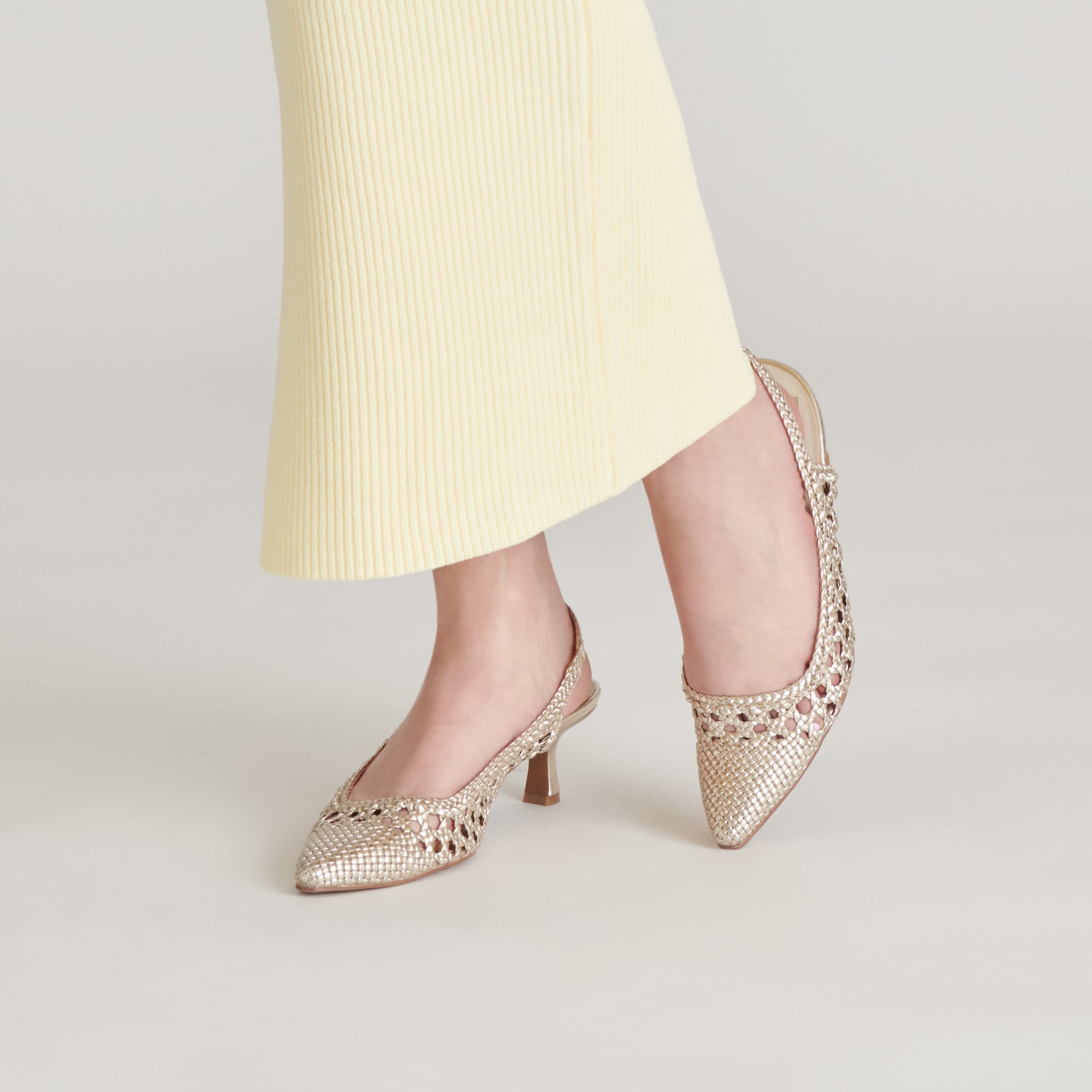 OLYMPA HEELS LIGHT GOLD METALLIC STELLA