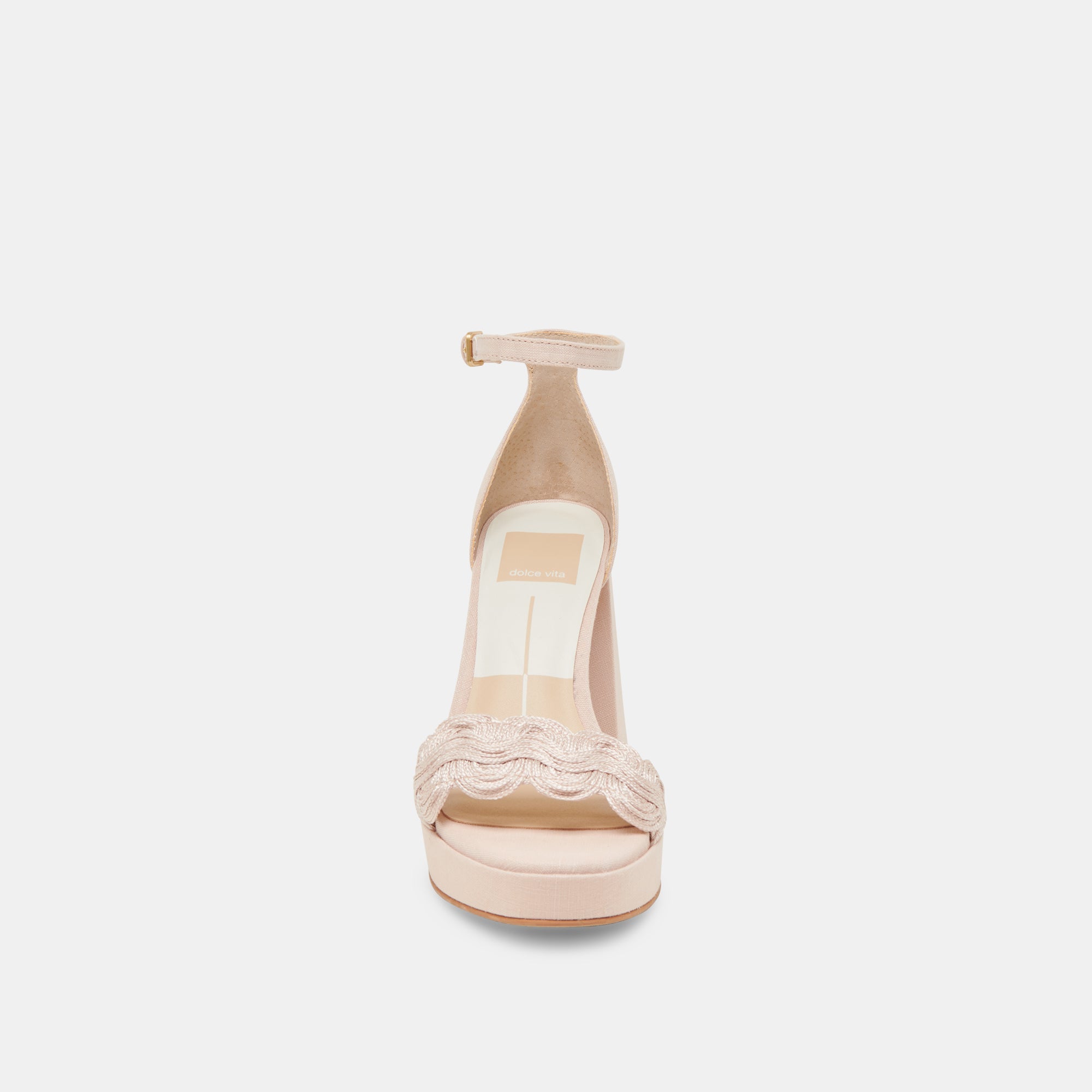 PELTIN HEELS LIGHT PINK WOVEN RAFFIA