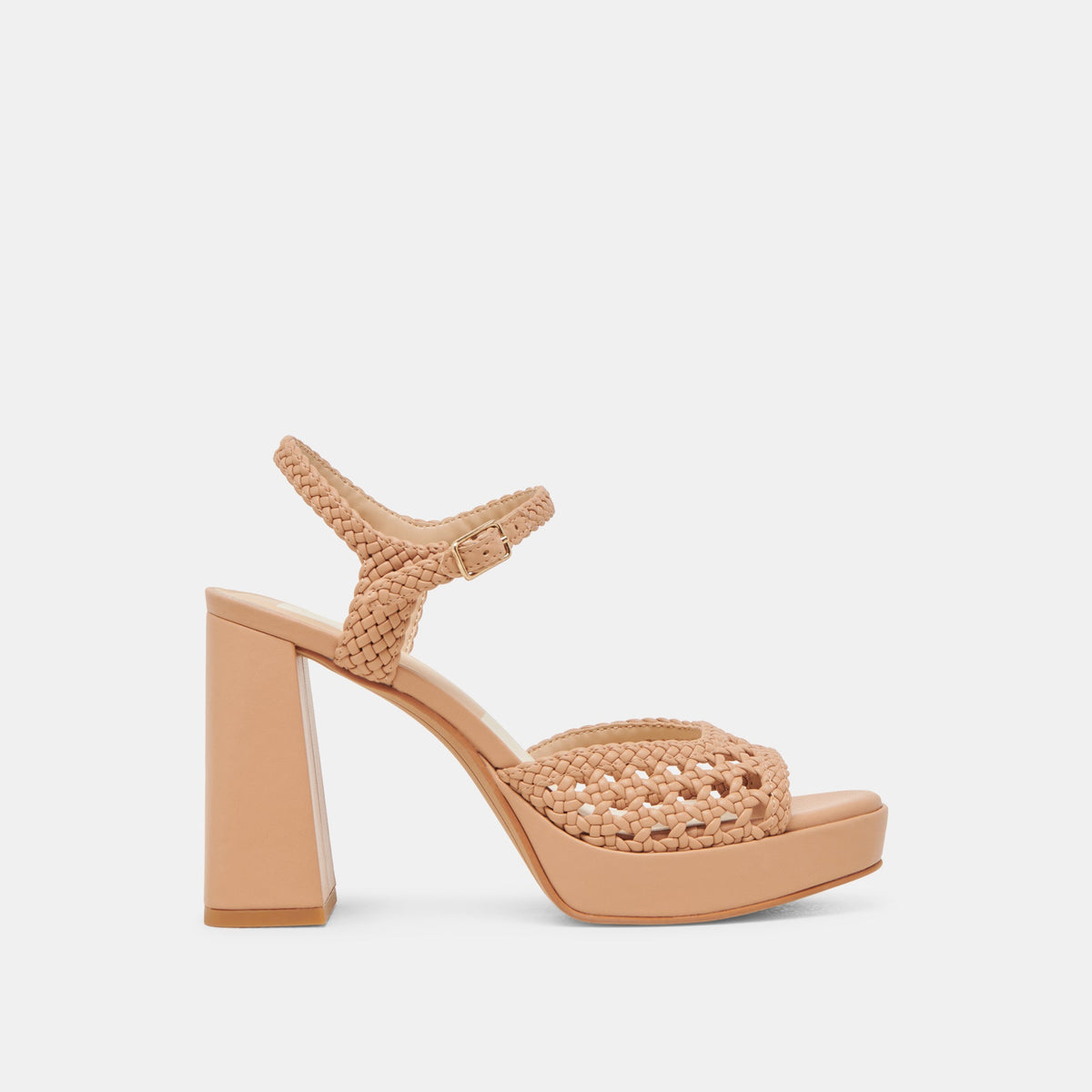PEYTEN WIDE HEELS CAFE WOVEN STELLA