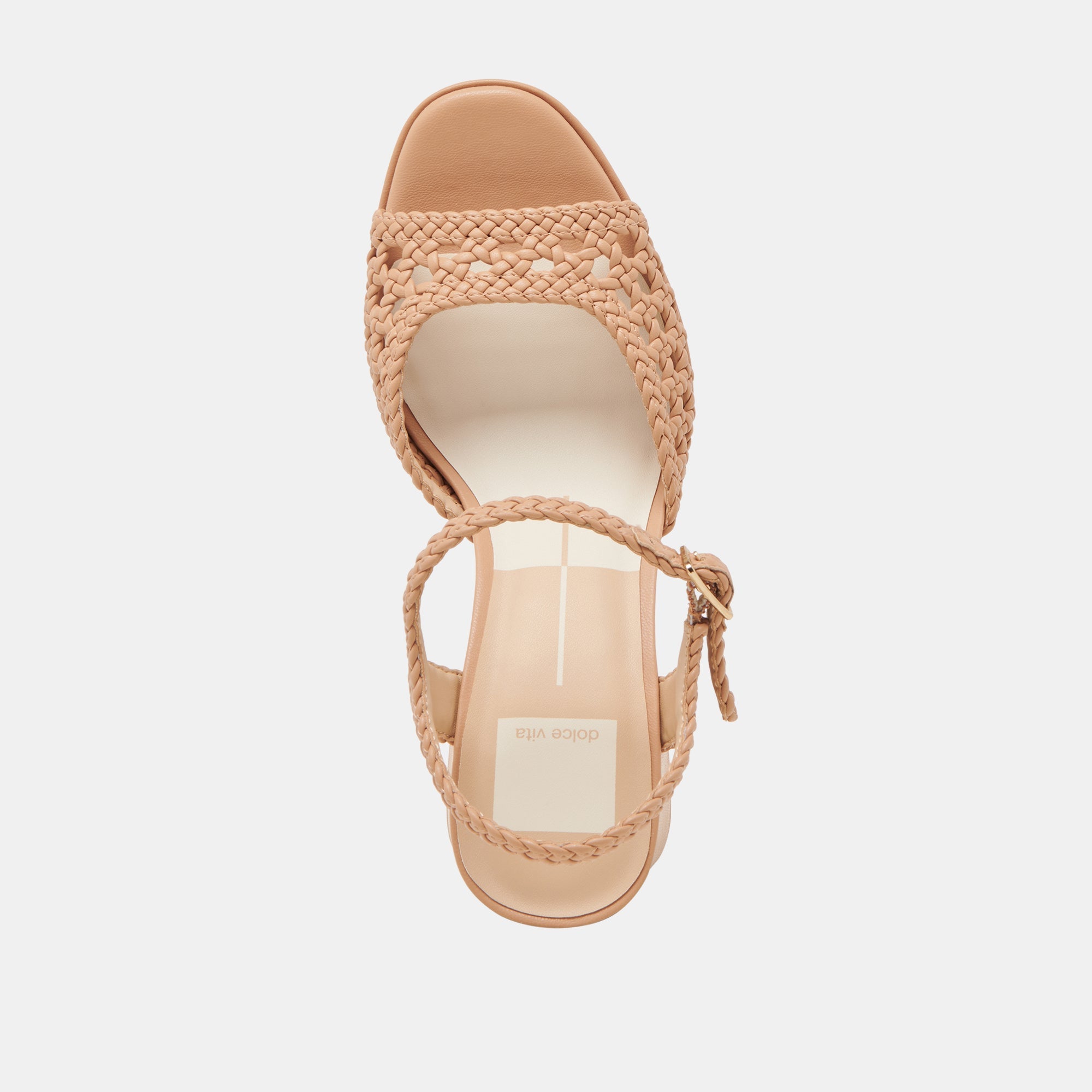 PEYTEN WIDE HEELS CAFE WOVEN STELLA