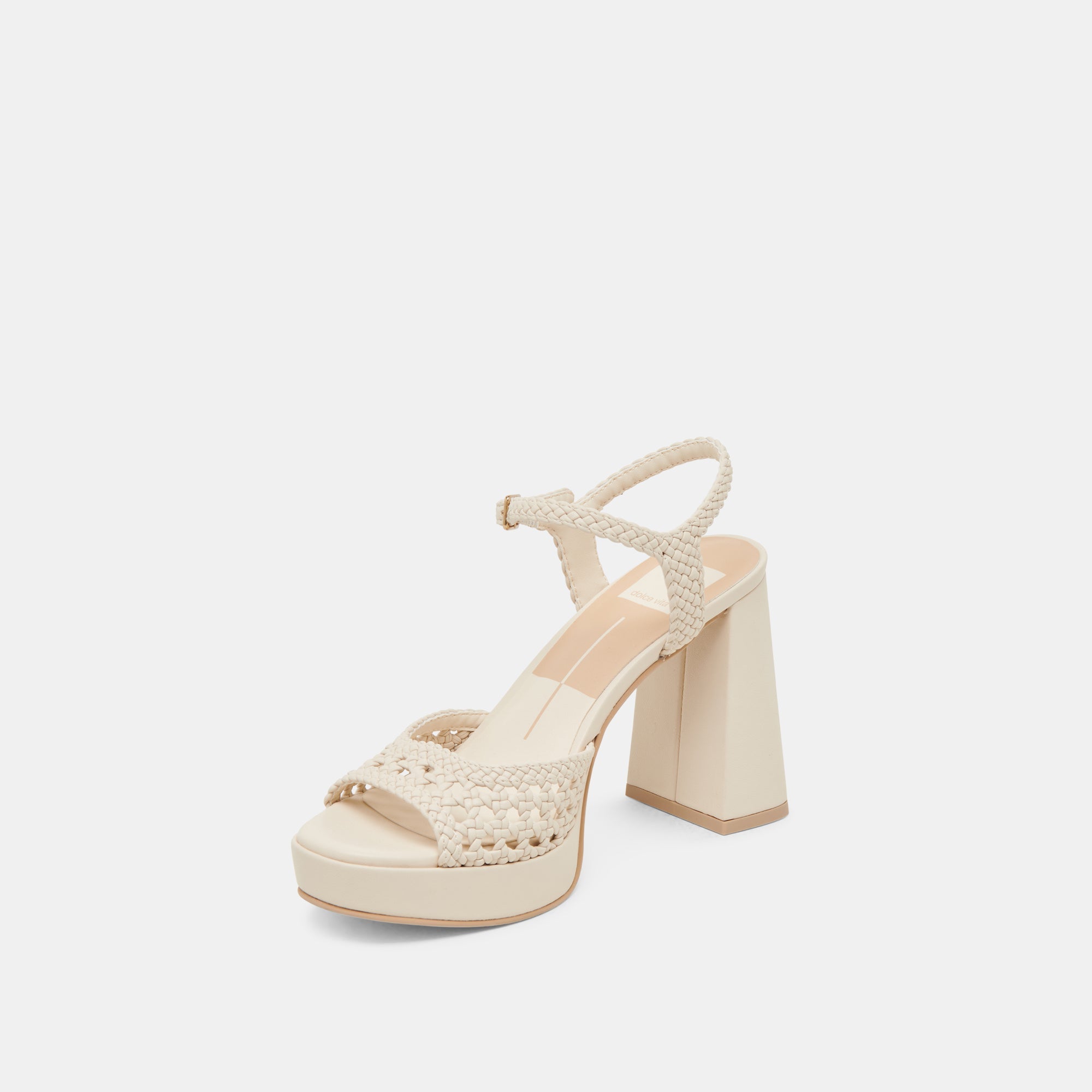 PEYTEN HEELS CREME WOVEN STELLA