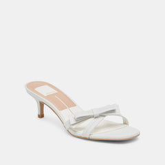 TERISA HEELS TRUE WHITE LEATHER