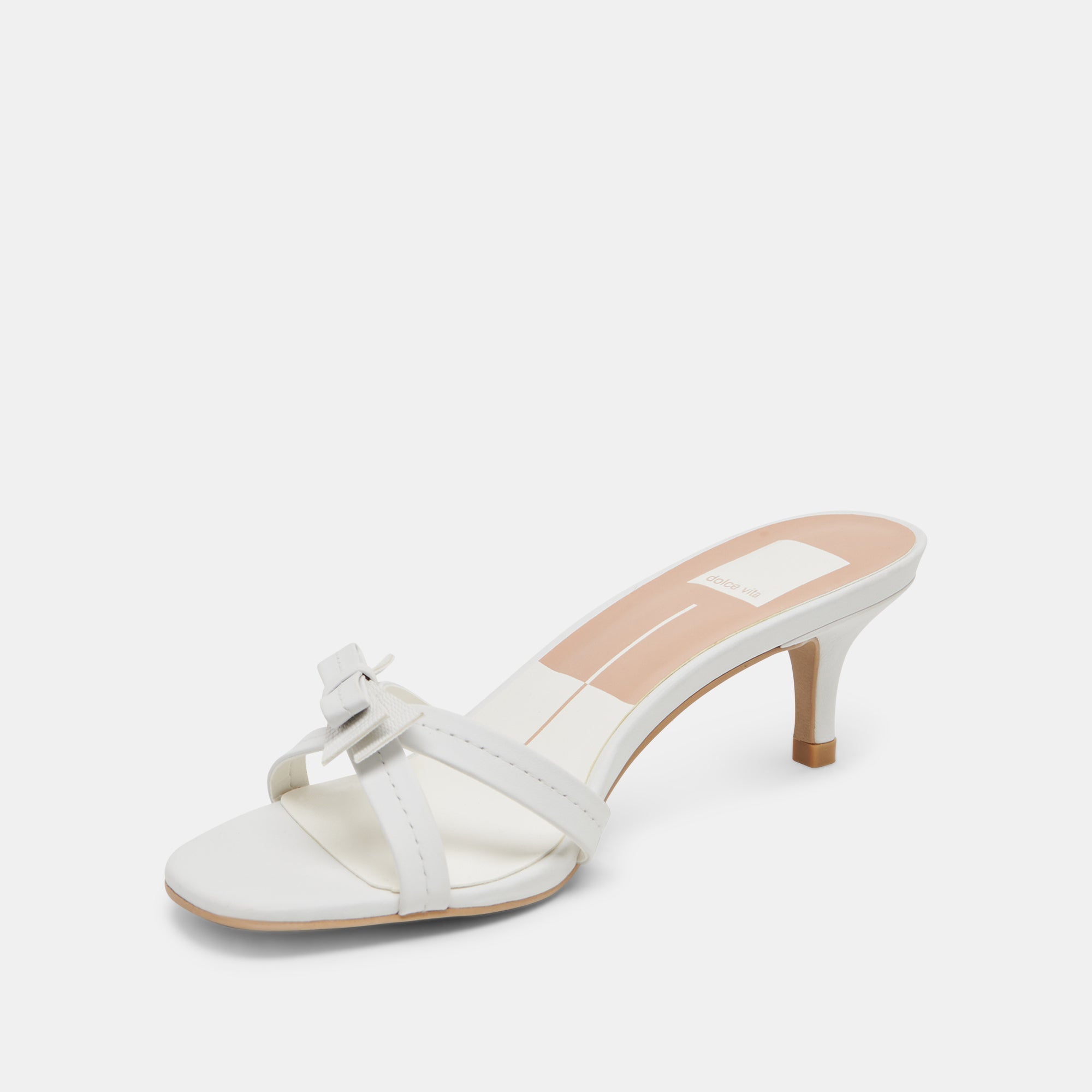 TERISA HEELS TRUE WHITE LEATHER