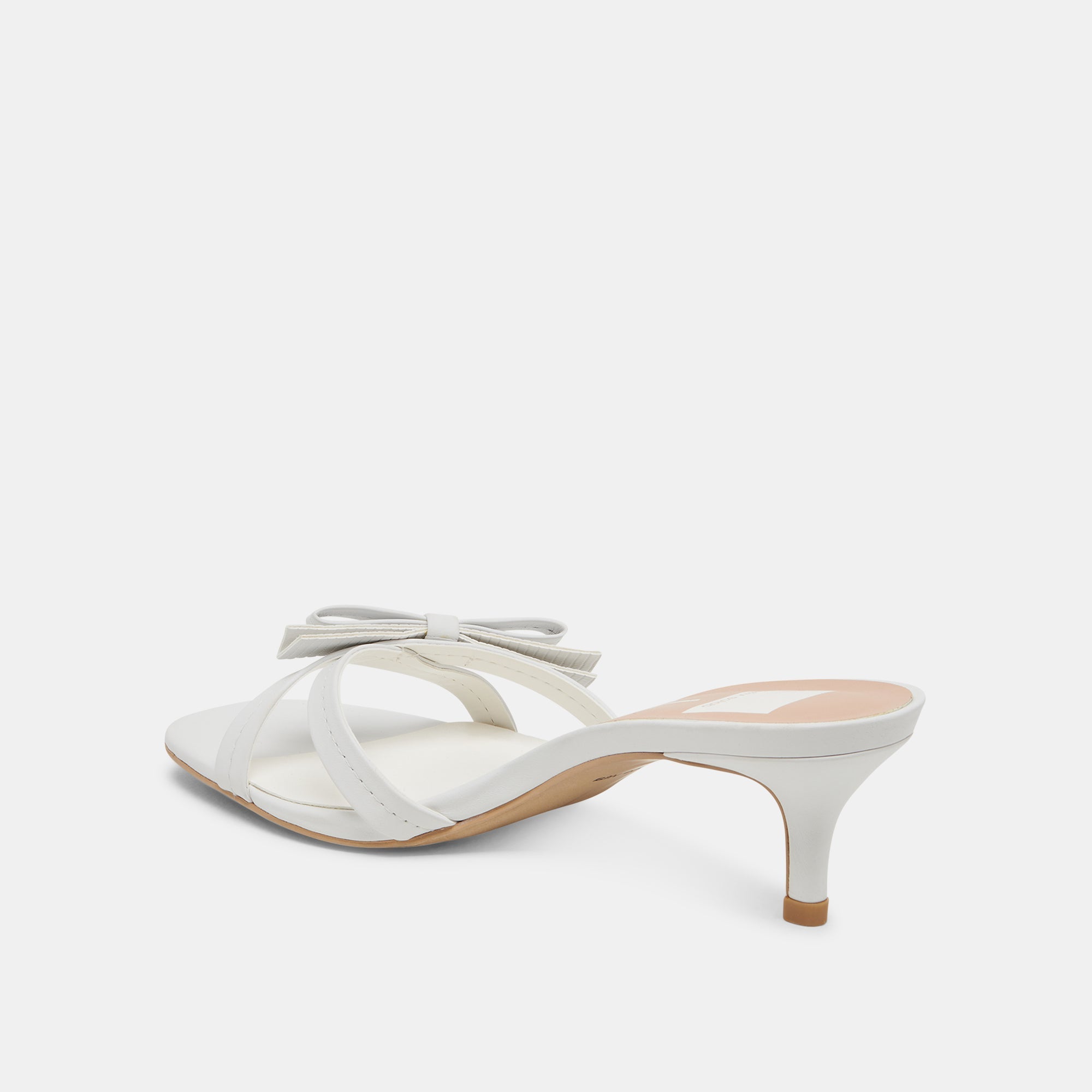 TERISA HEELS TRUE WHITE LEATHER