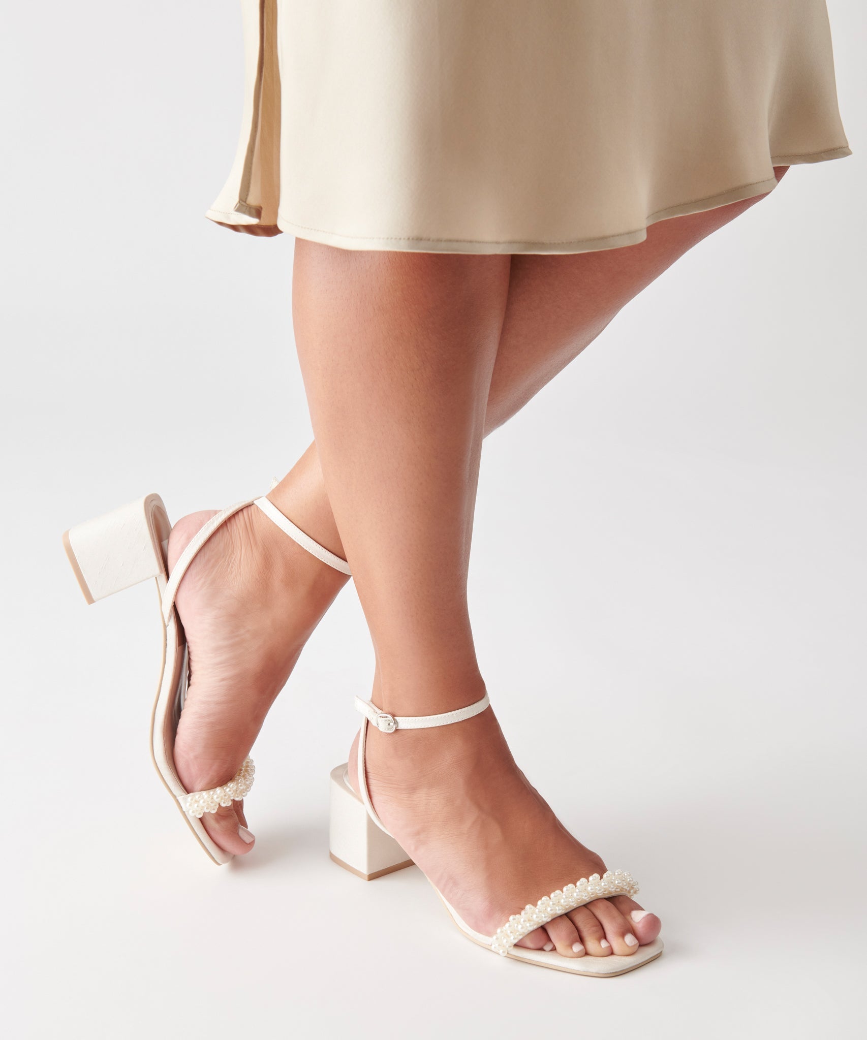 ZALIMA HEELS VANILLA PEARLS