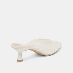 CLEO SEQUIN HEELS IVORY SEQUIN