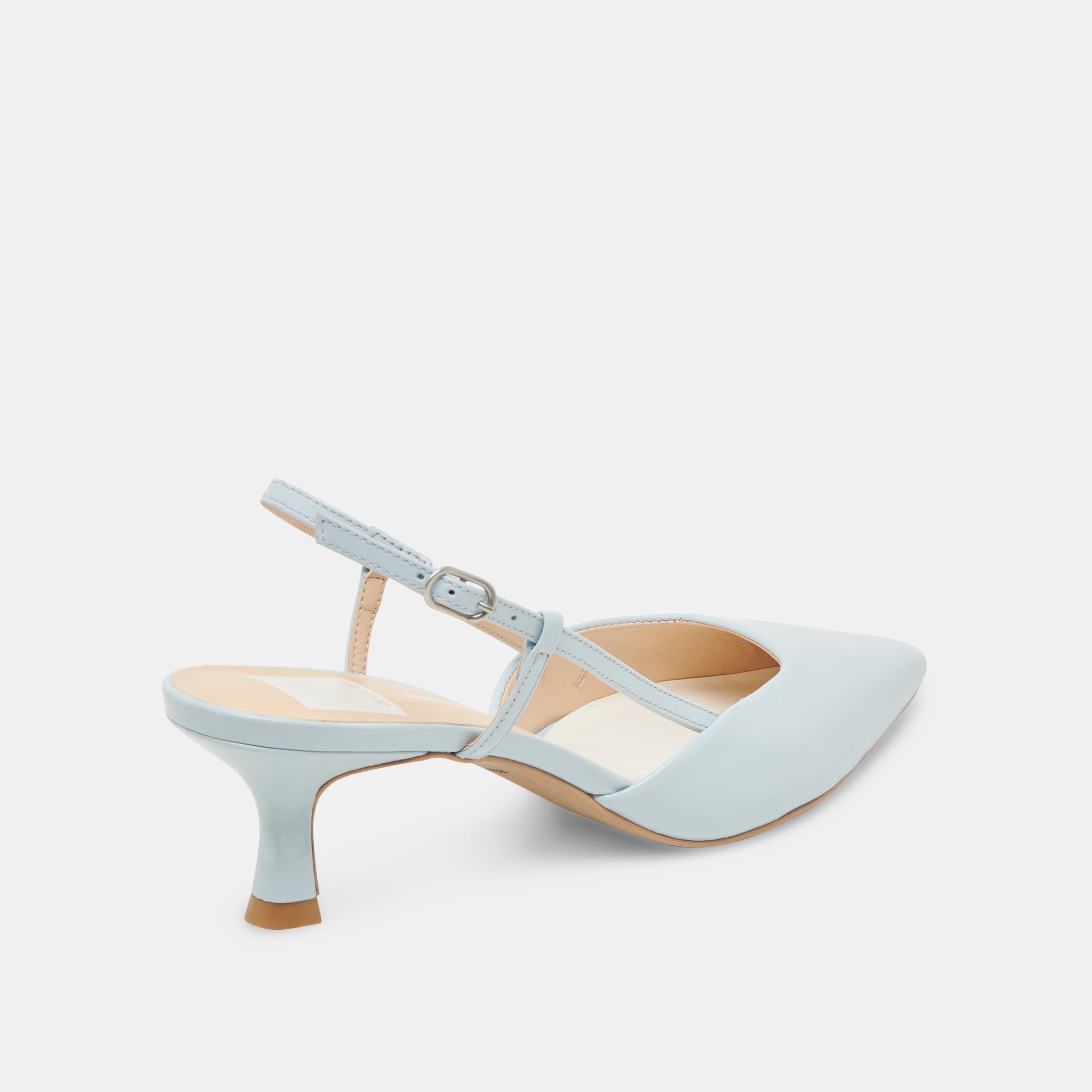 ODELA HEELS ICE BLUE LEATHER