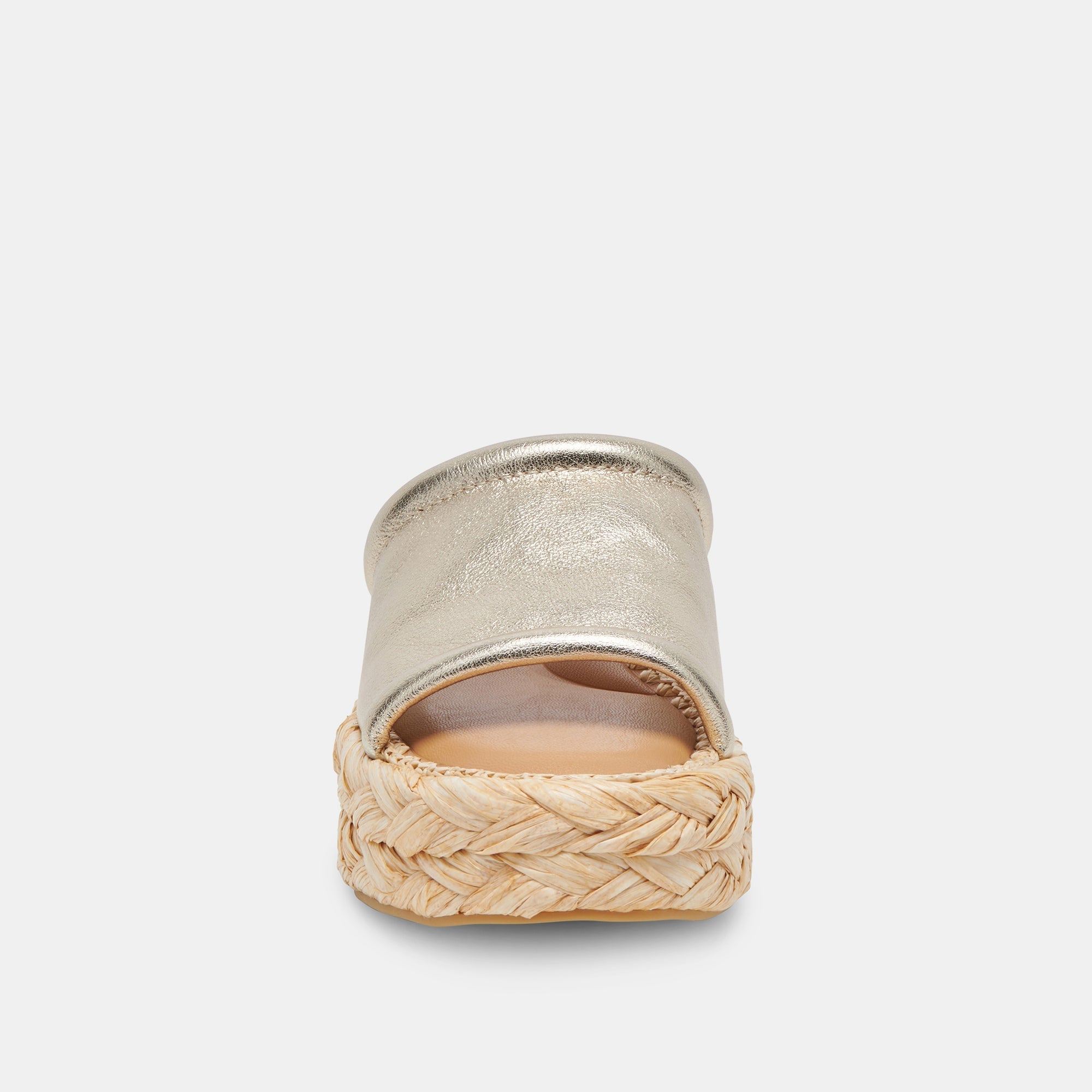 CHAVI SANDALS LIGHT GOLD METALLIC LEATHER - re:vita