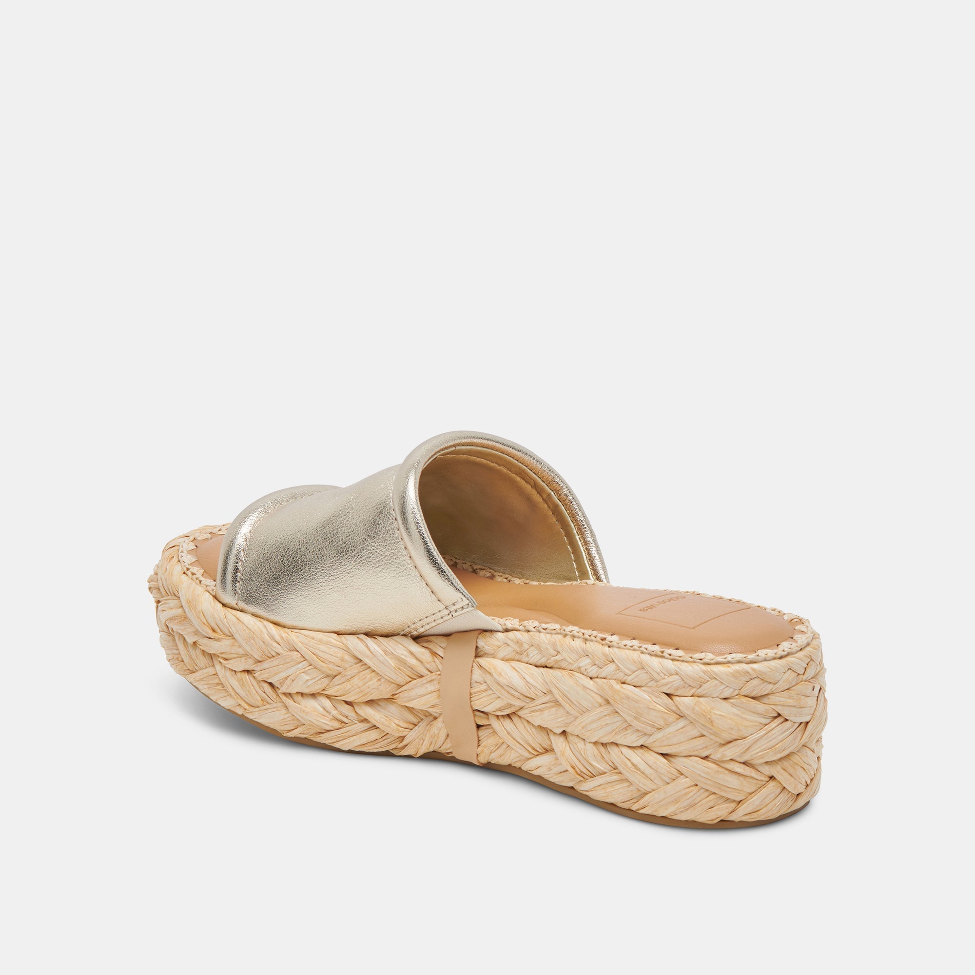 CHAVI SANDALS LIGHT GOLD METALLIC LEATHER - re:vita