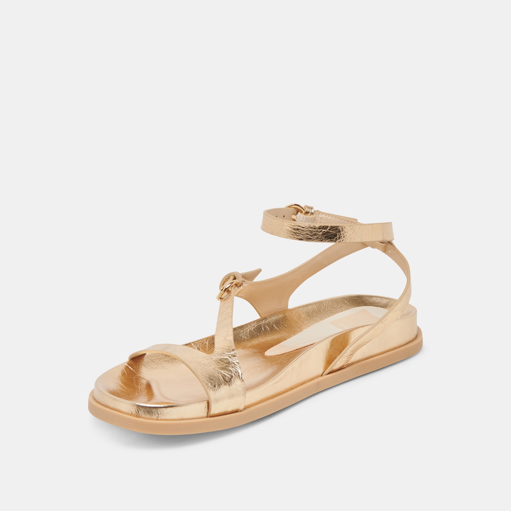 DARLIS SANDALS GOLD DISTRESSED LEATHER