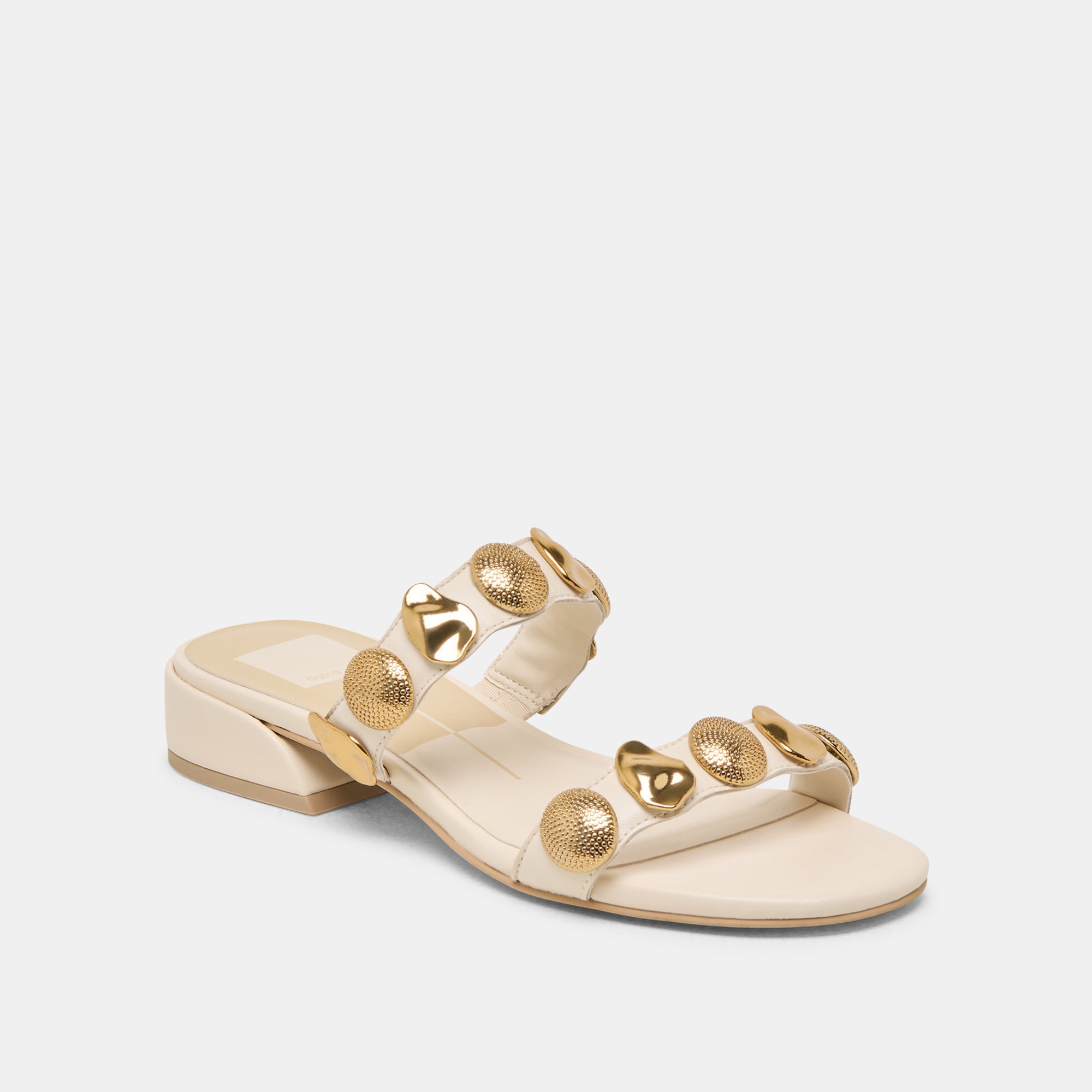 FARROW SANDALS CREME LEATHER