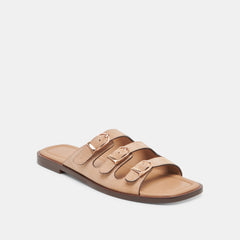 FIN SANDALS TAN SUEDE