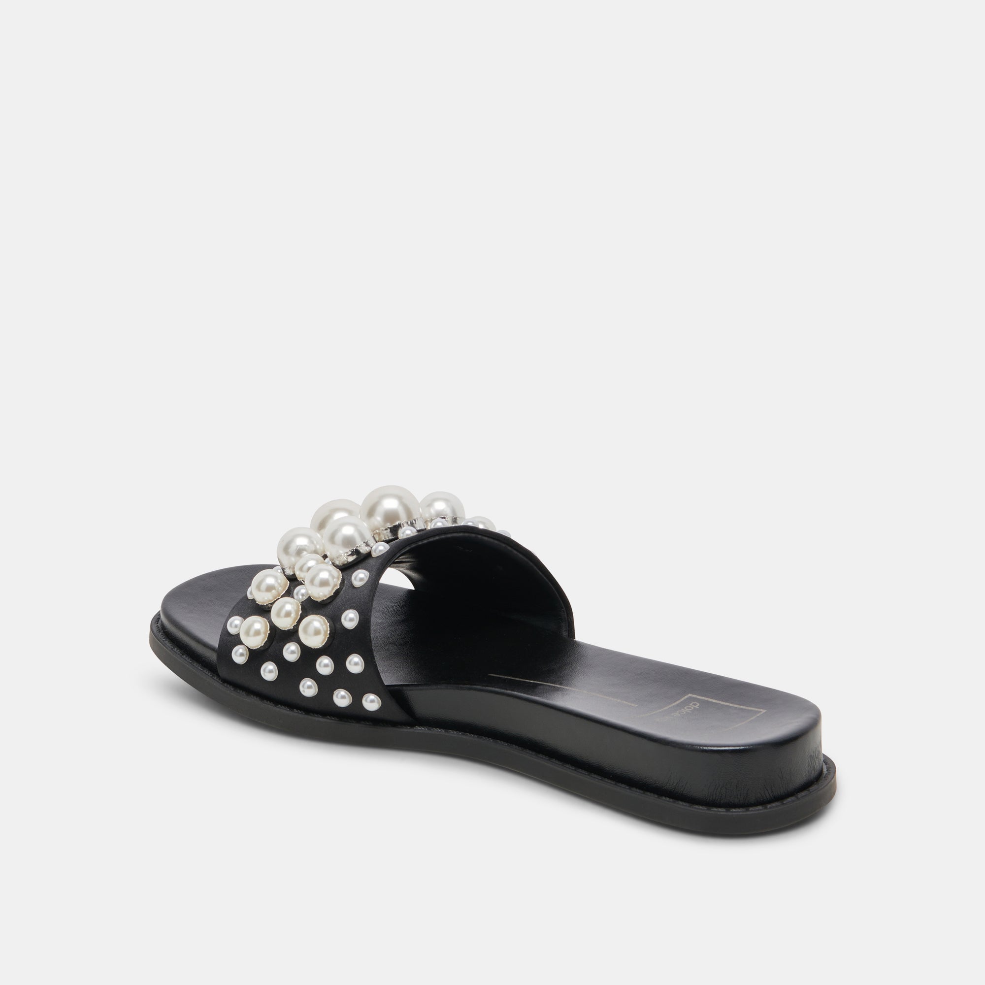 GABBI PEARL SANDALS BLACK PEARLS - re:vita