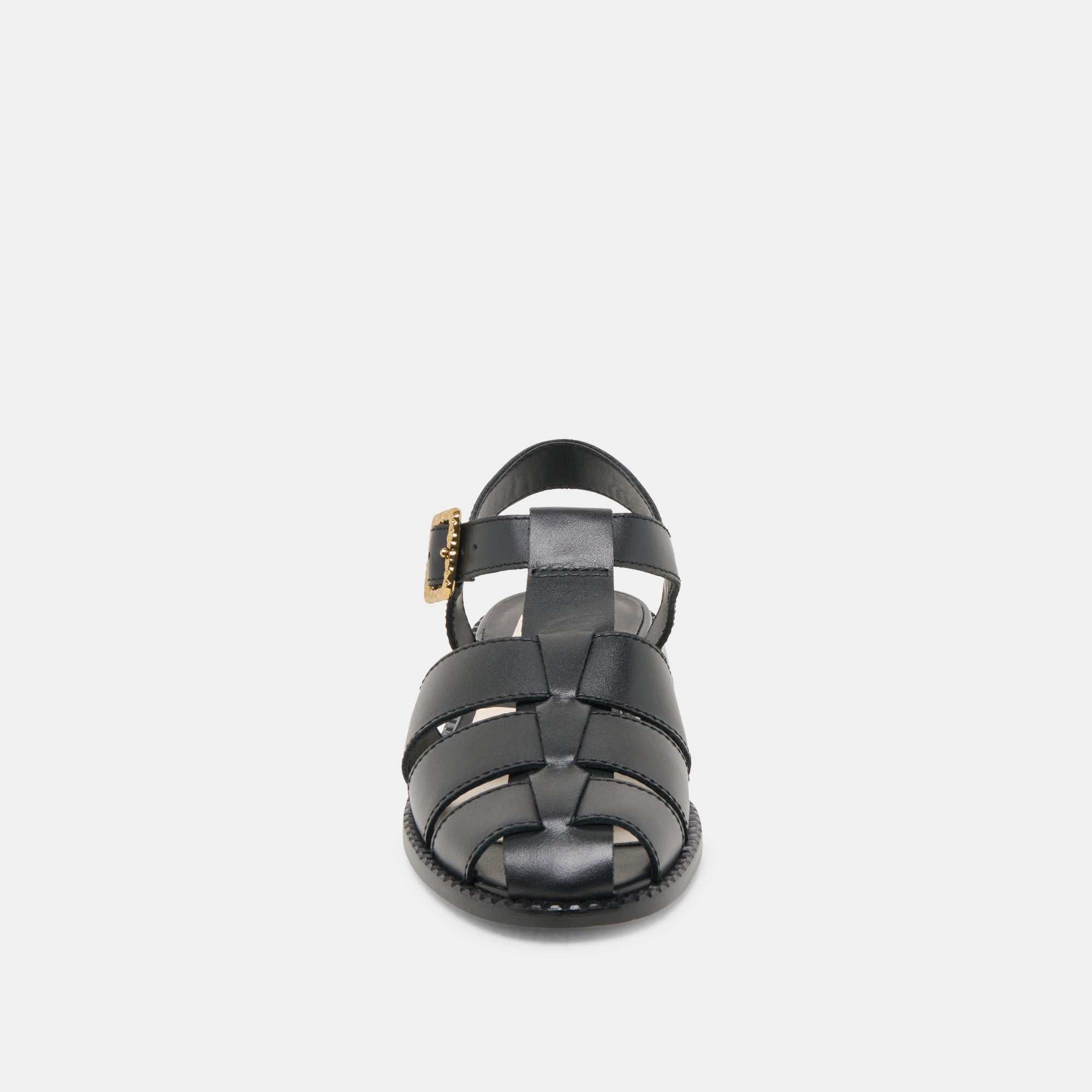 HOLIS SANDALS BLACK LEATHER