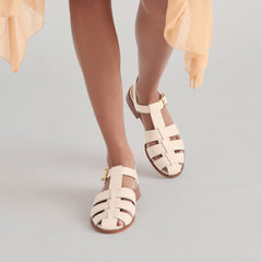 HOLIS SANDALS BONE LEATHER