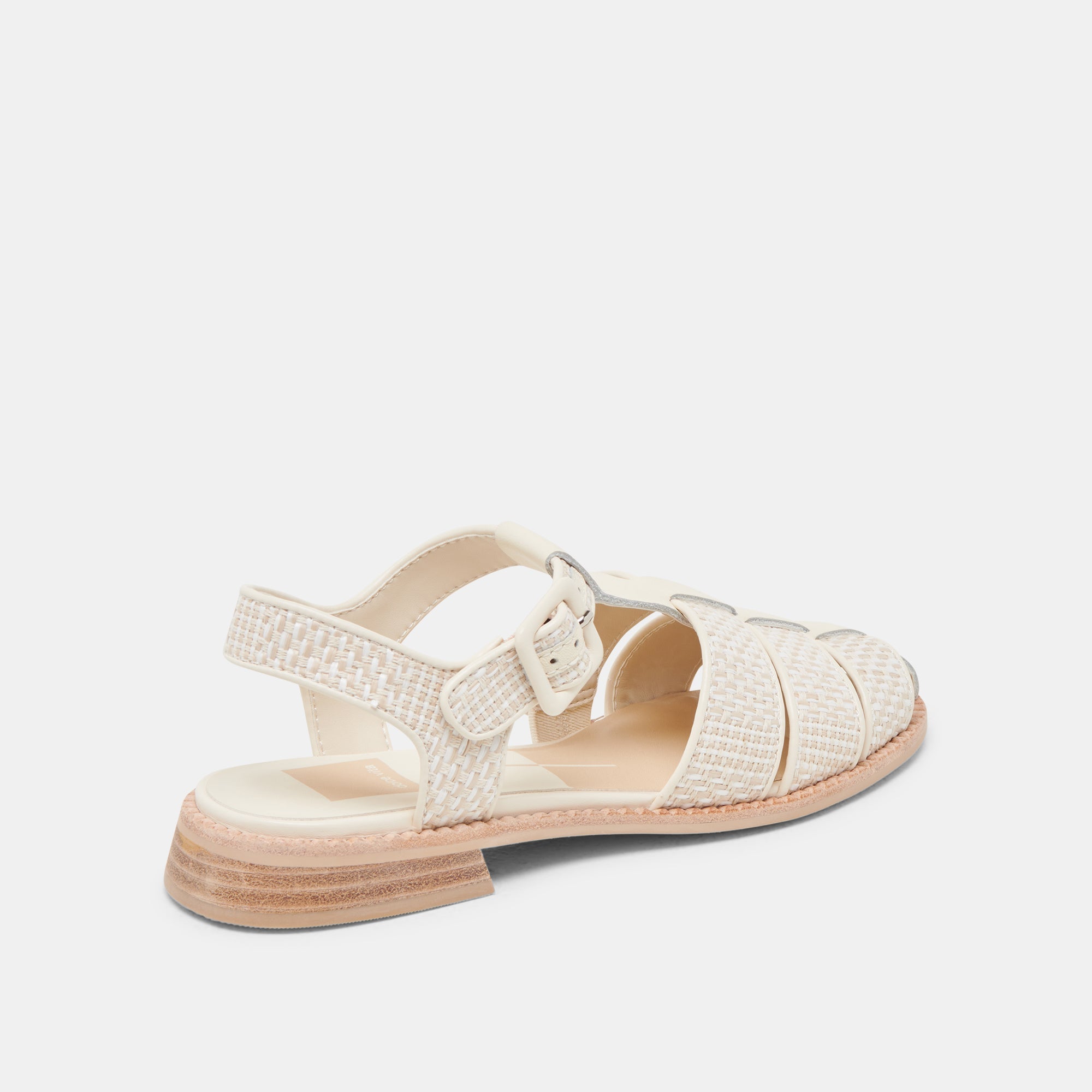 HOLIS SANDALS WHITE MULTI RAFFIA